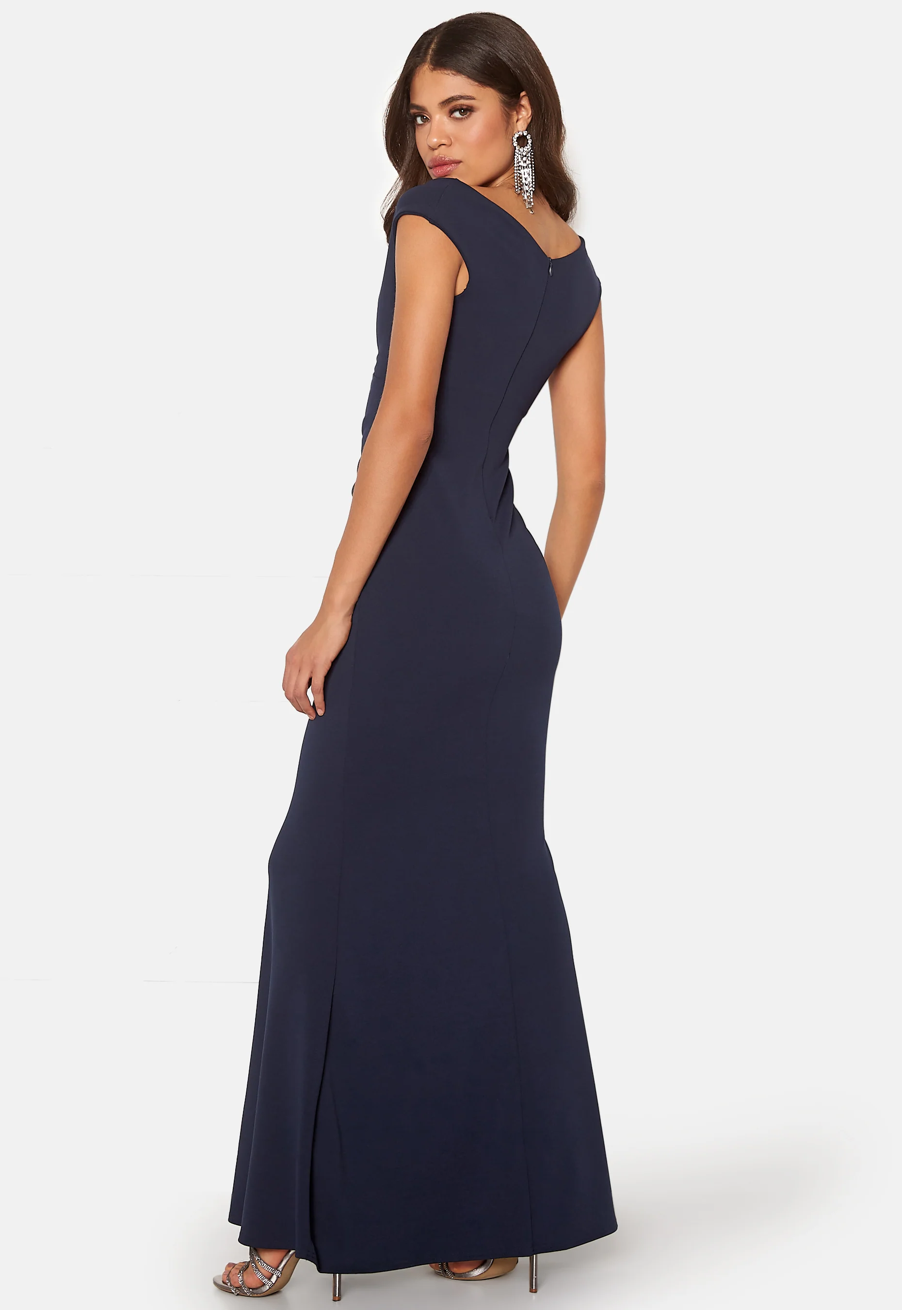 Bardot Pleat Maxi Dress - Image 3