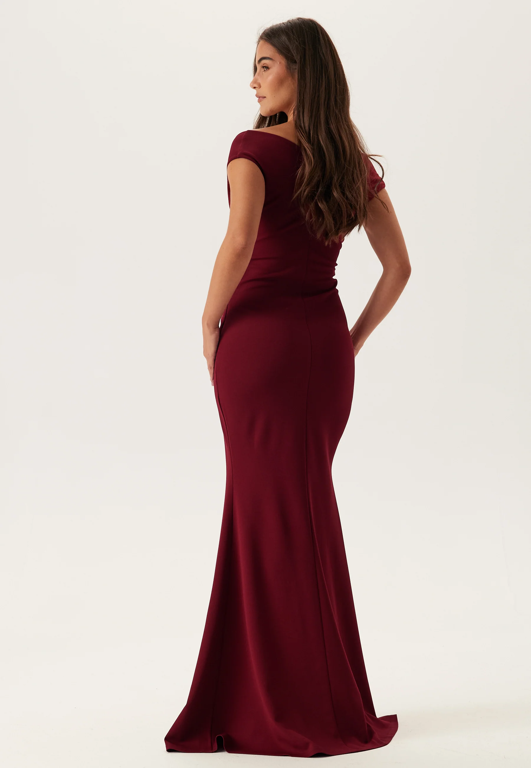 Bardot Pleat Maxi Dress - Image 2