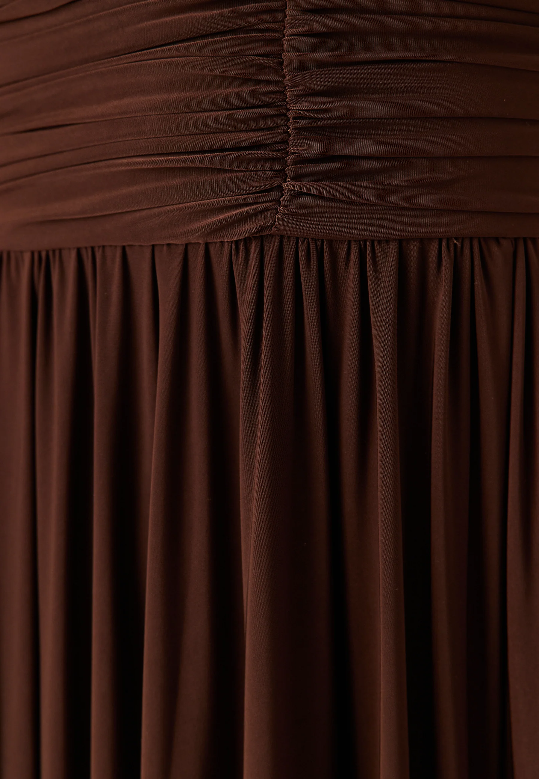 Bardot Rouched Maxi Split Dress - Image 5