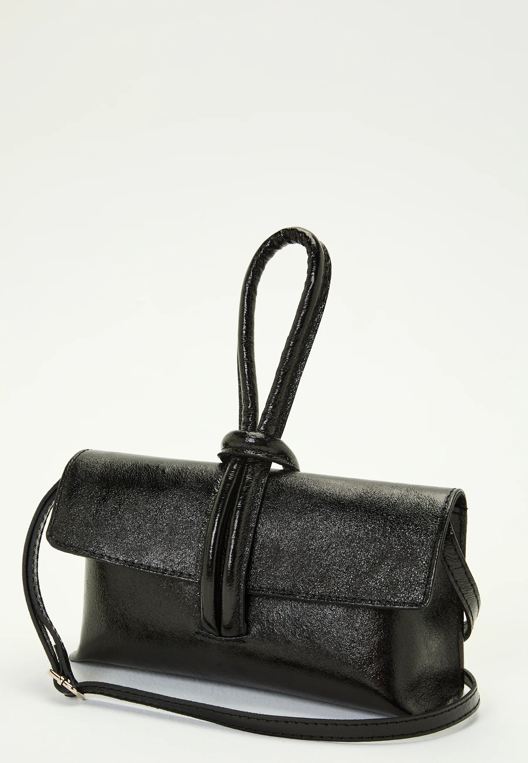 Barletta Shiny Leather Bag - Image 6