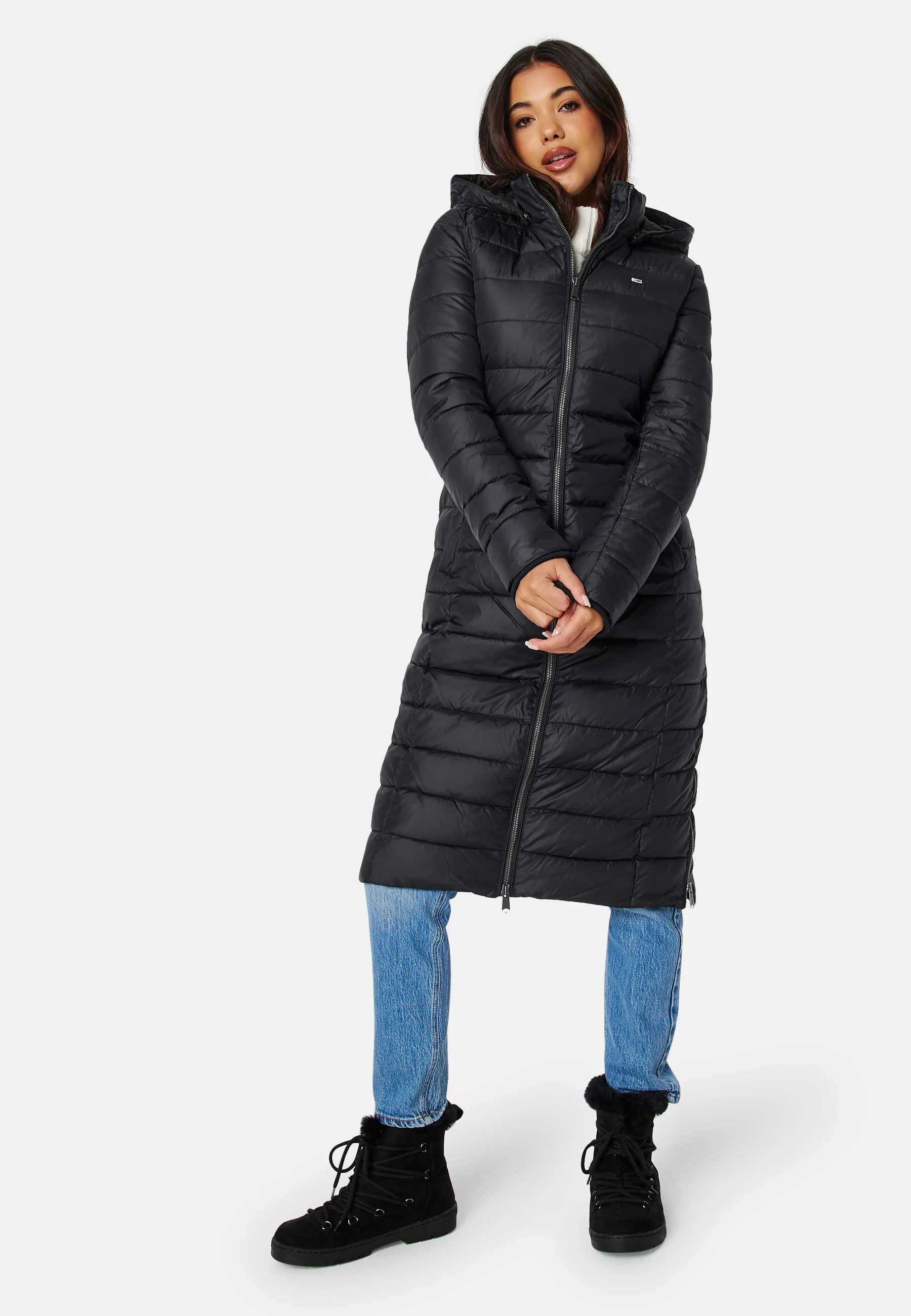Basic Hooded Coat - Image 2