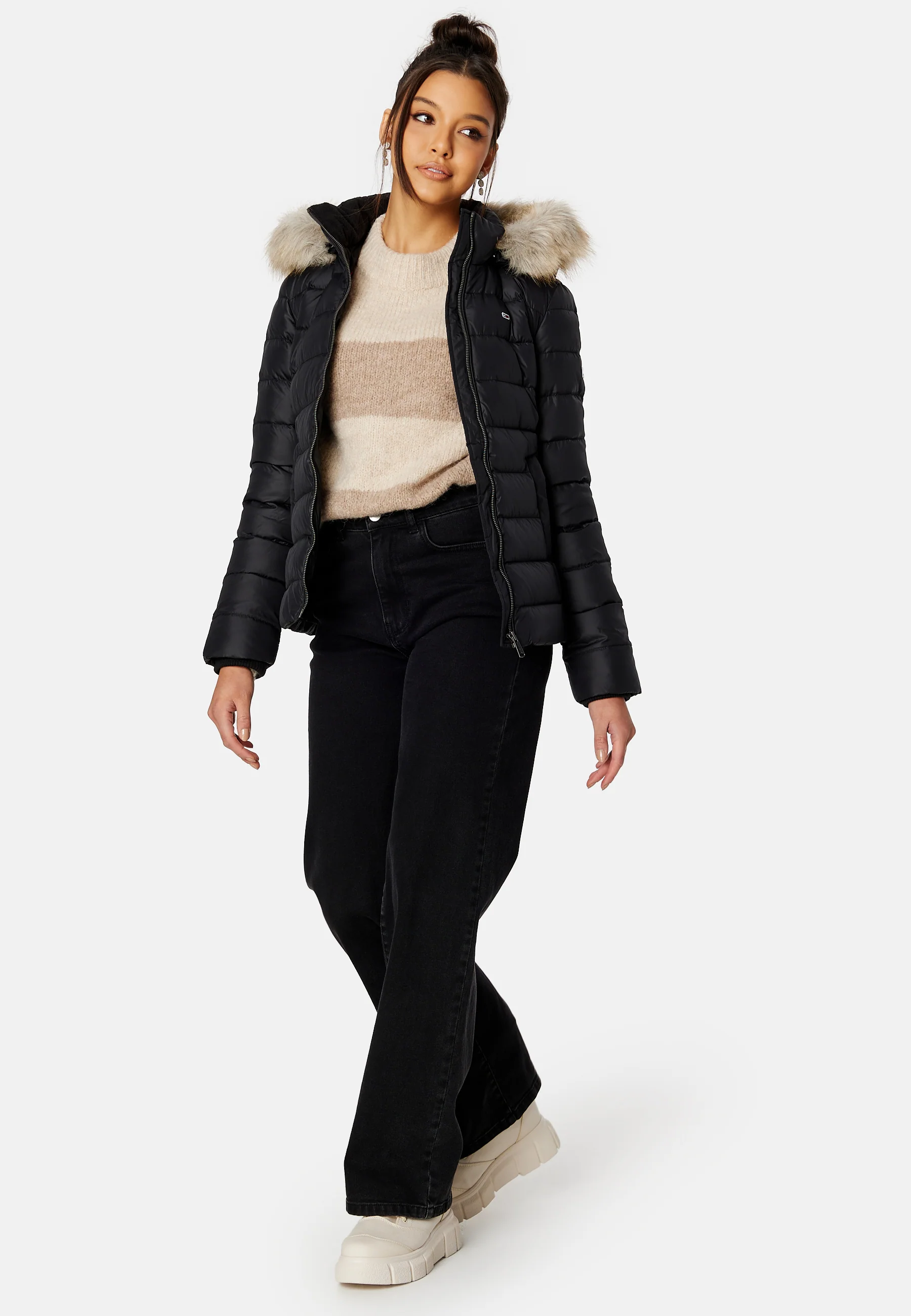 Basic Hooded Down Jacket - Image 6