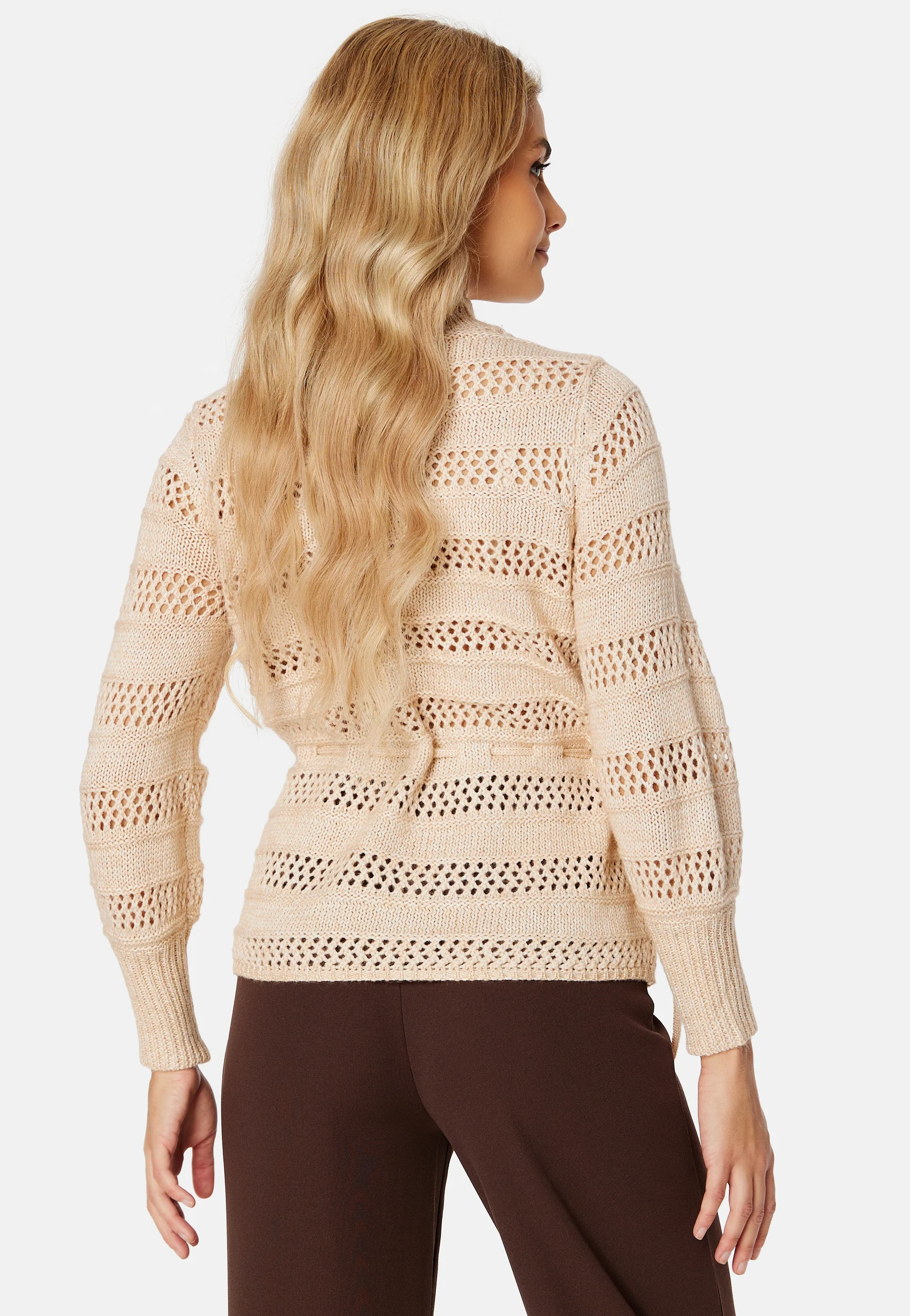 Be 3/4 Pointelle Knit Top - Image 3