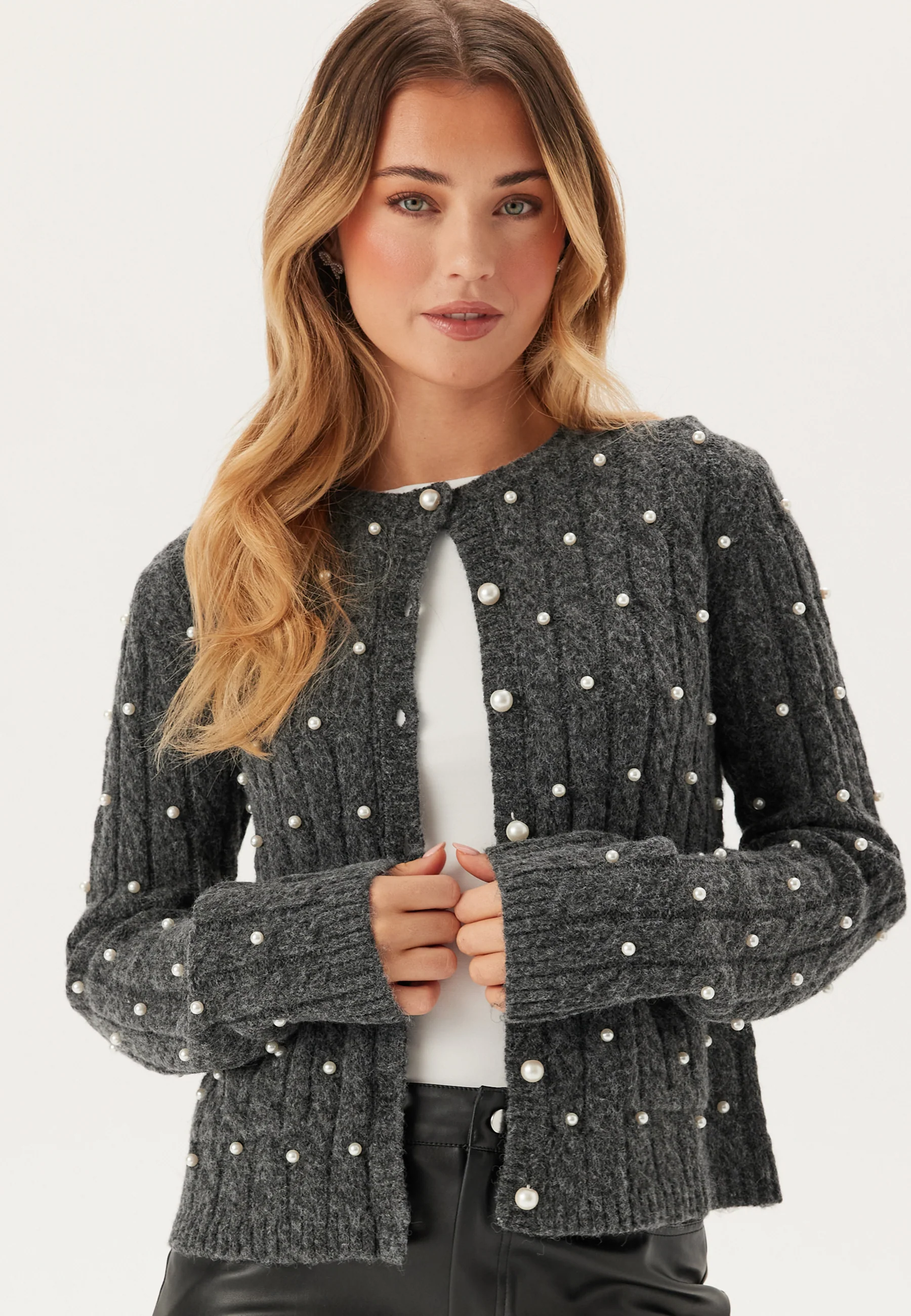 Beaded Knitted Cardigan