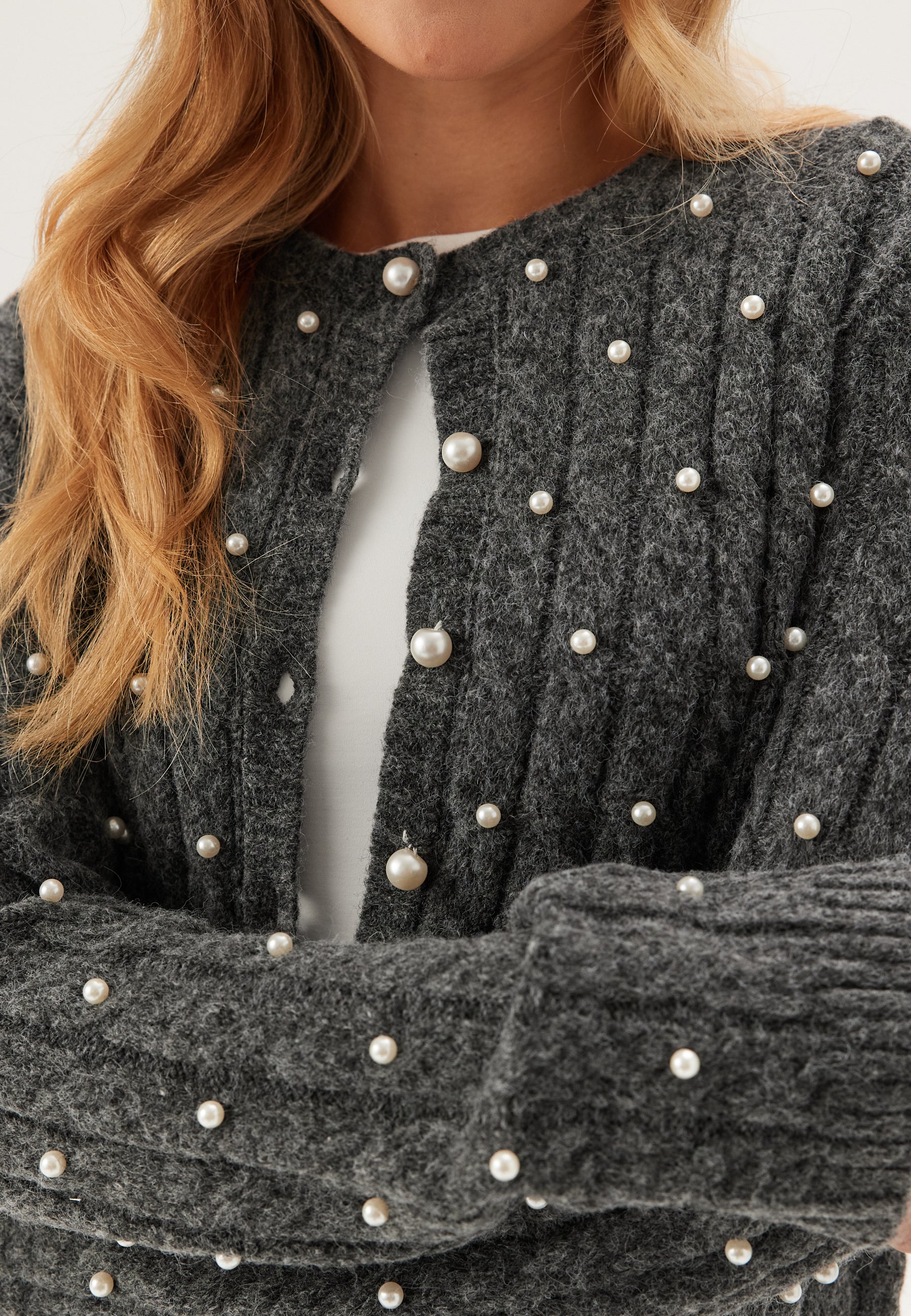 Beaded Knitted Cardigan - Image 4