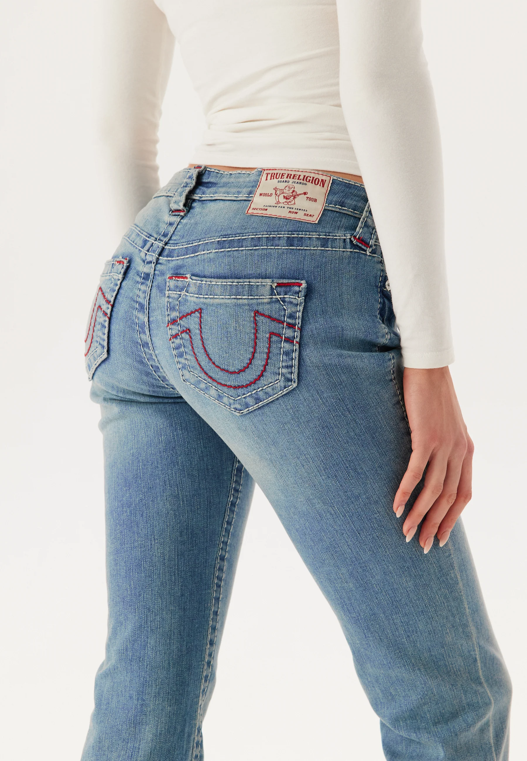 Becca Mid Rise Boot Cut Big T - Image 4
