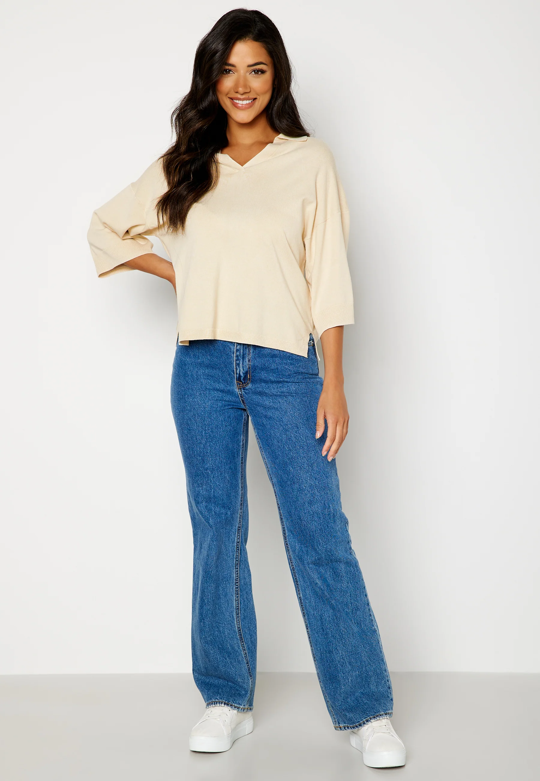 Bella S/S Polo Pullover Knit - Image 2