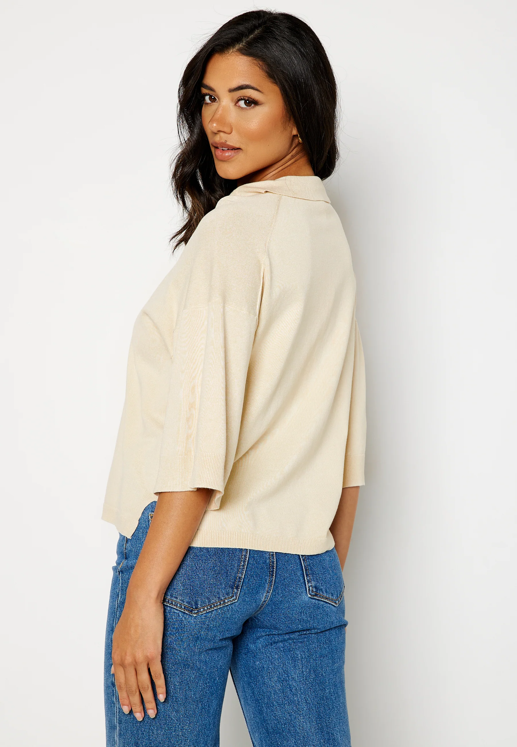 Bella S/S Polo Pullover Knit - Image 3
