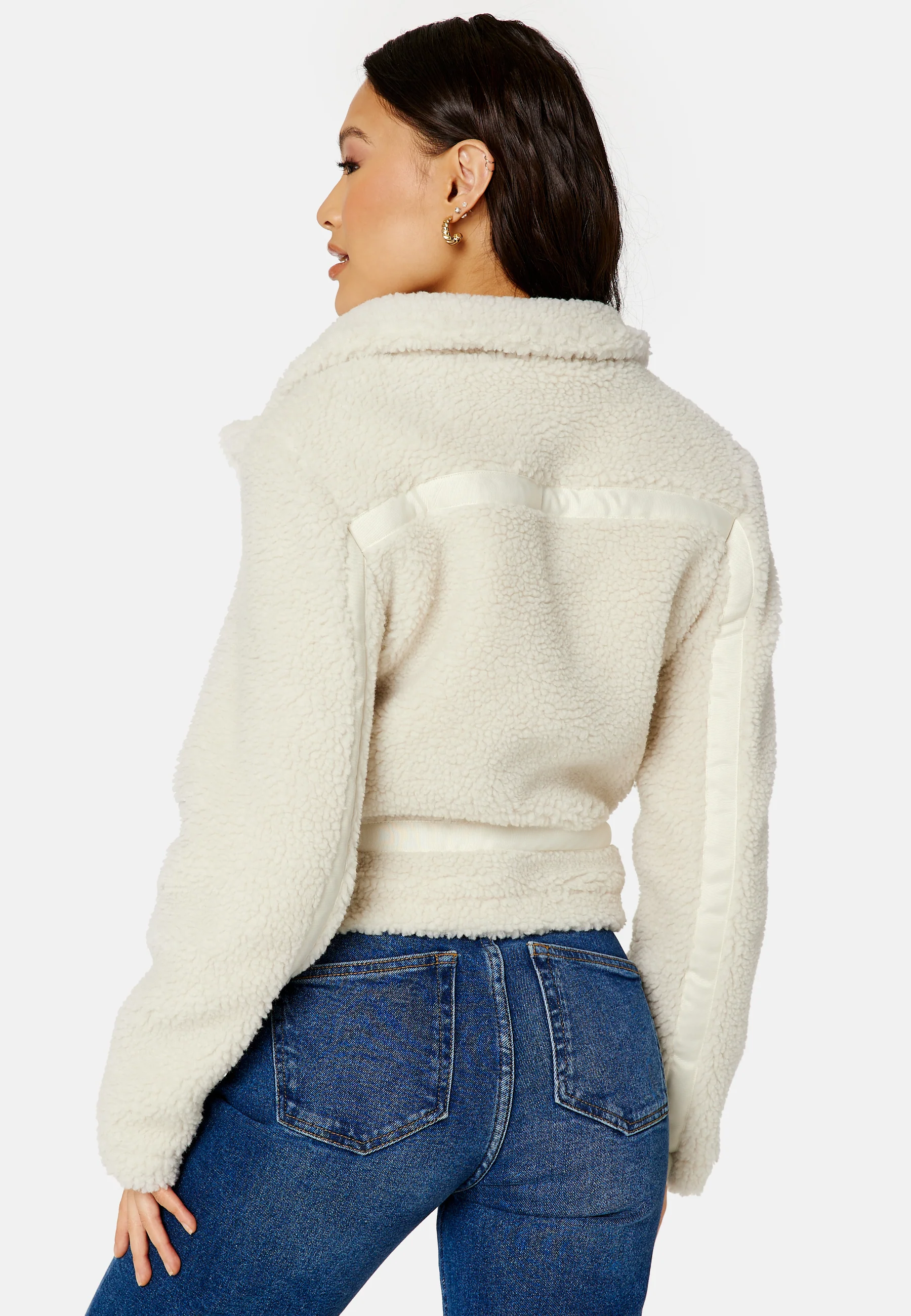 Belle Teddy Biker Jacket - Image 3