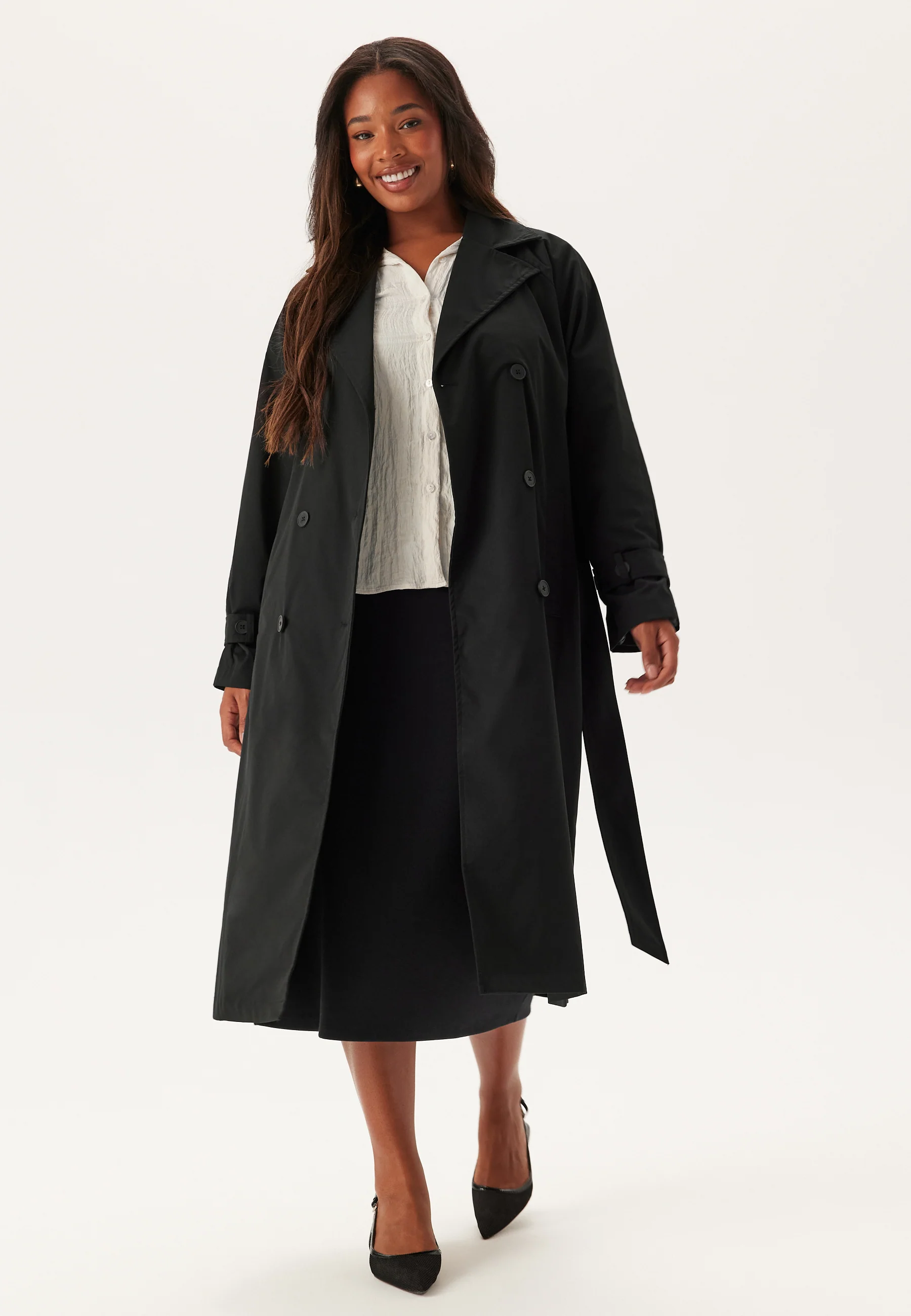 Belted Midi Trenchcoat - Image 5