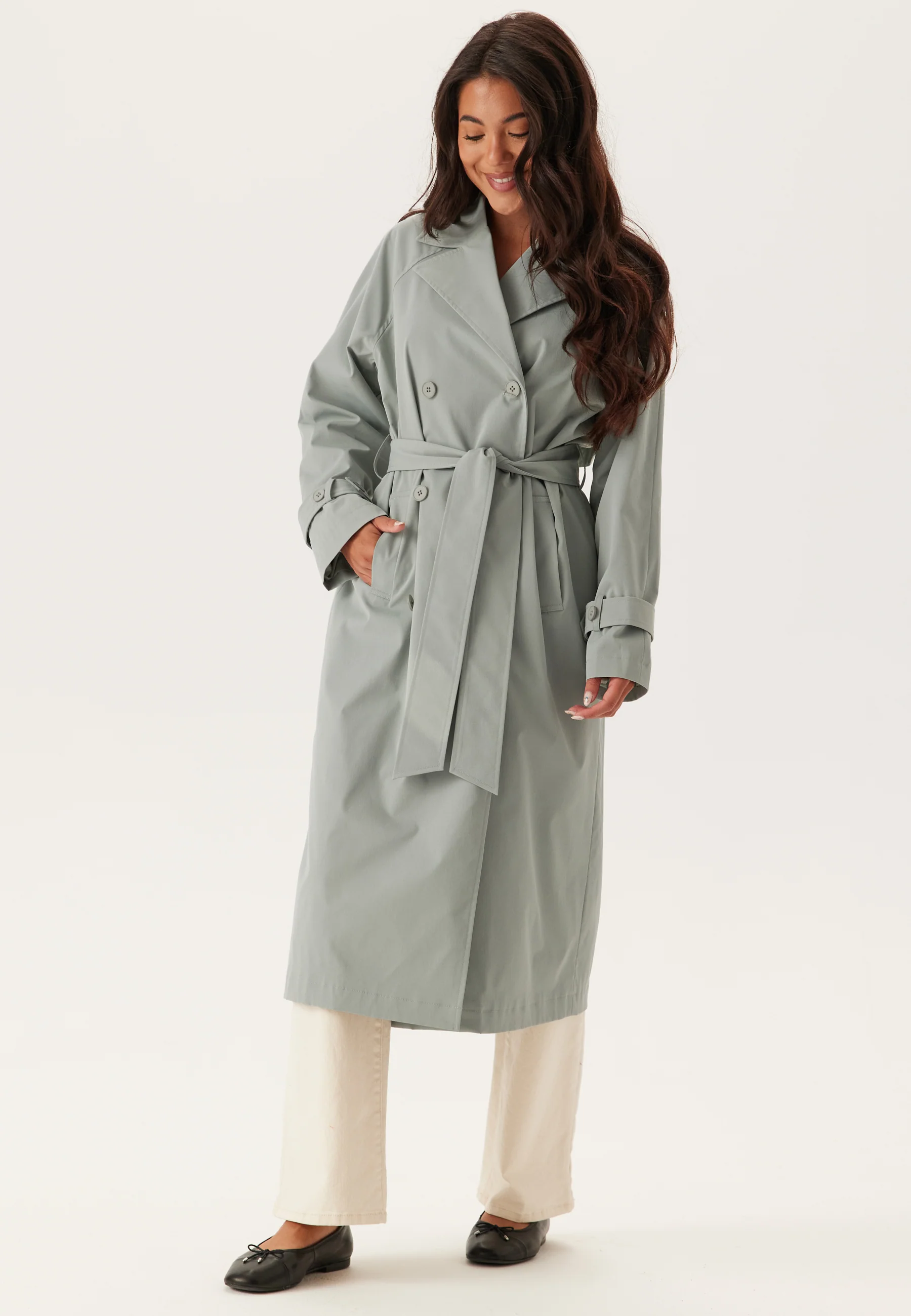 Belted Midi Trenchcoat - Image 3