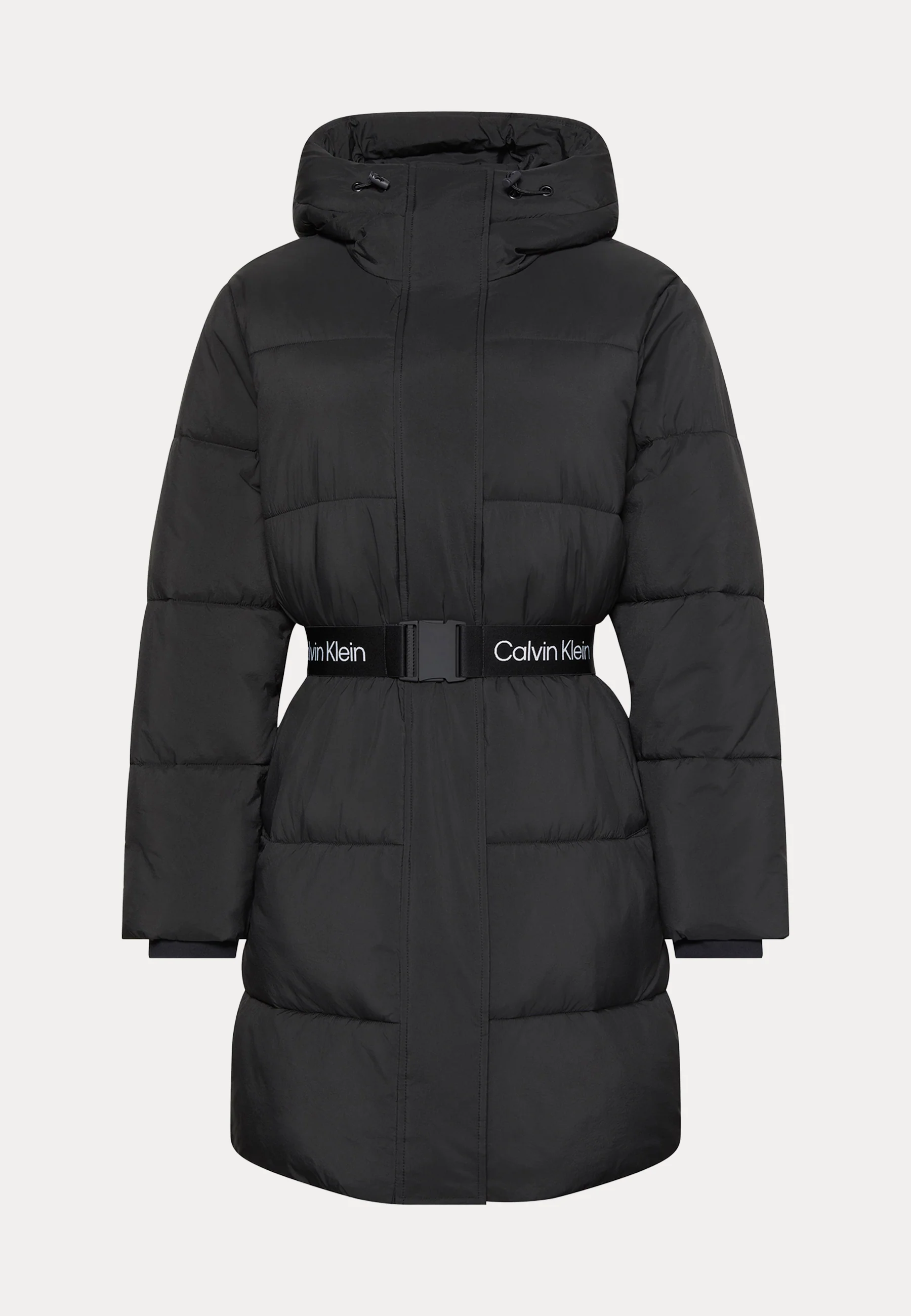 Belted Midweight Long Puffer - Image 6