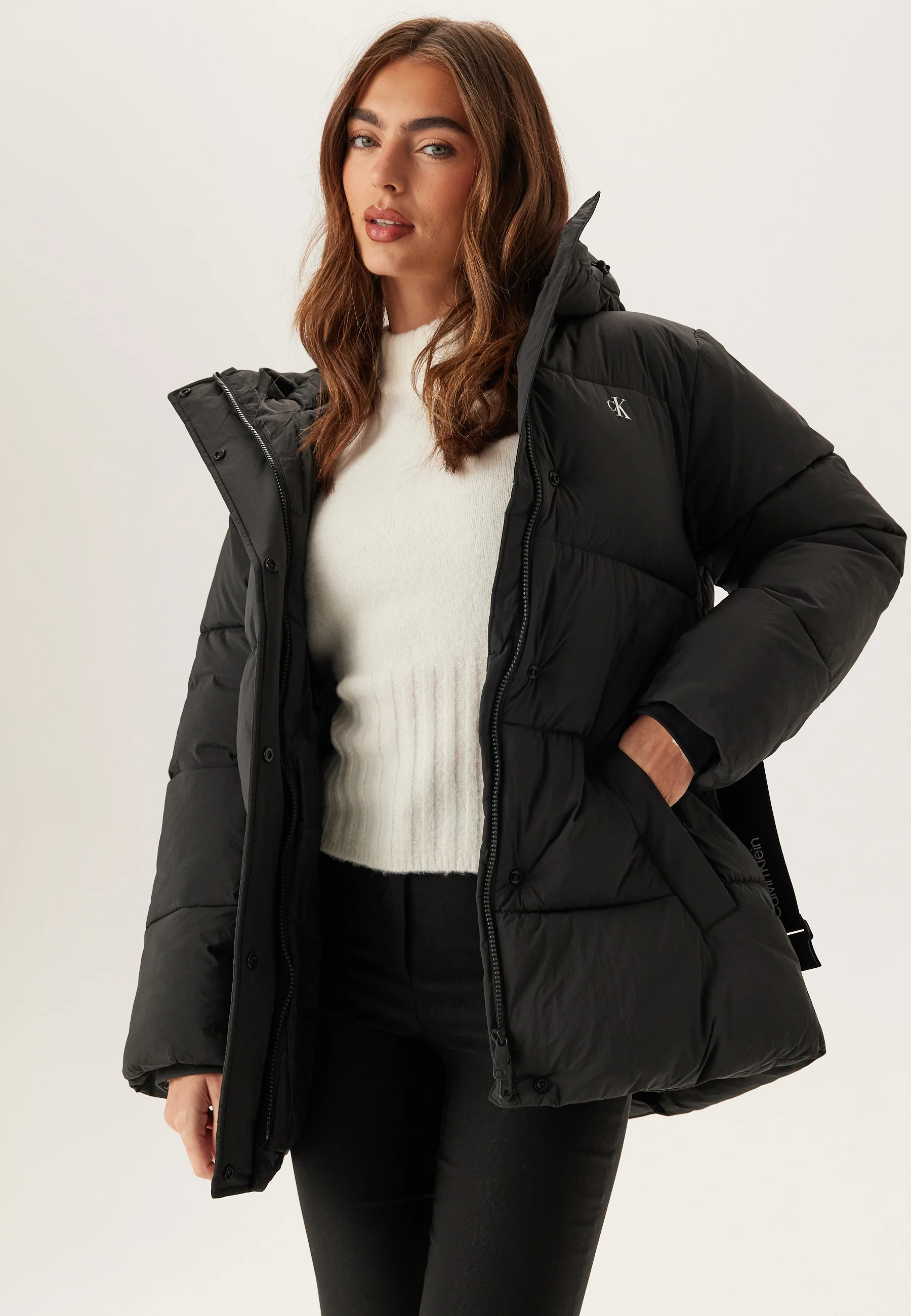 Belted Midweight Puffer - Image 4