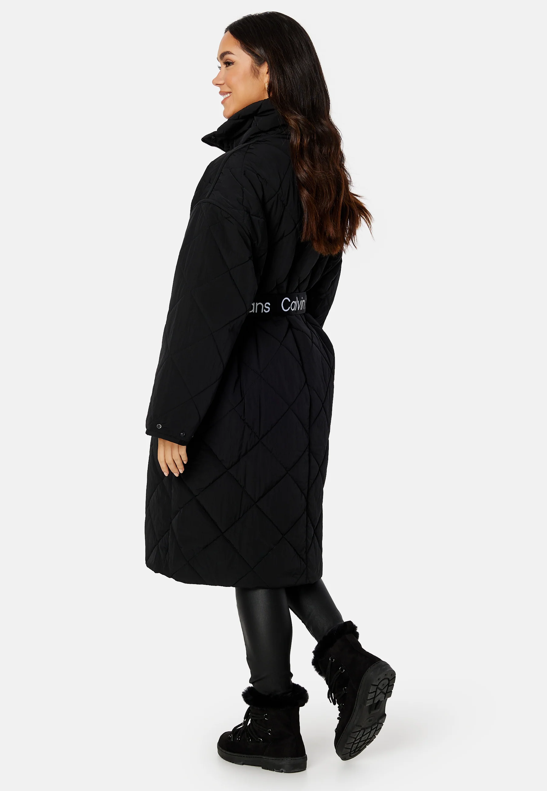 Belted Quilted Coat - Image 2