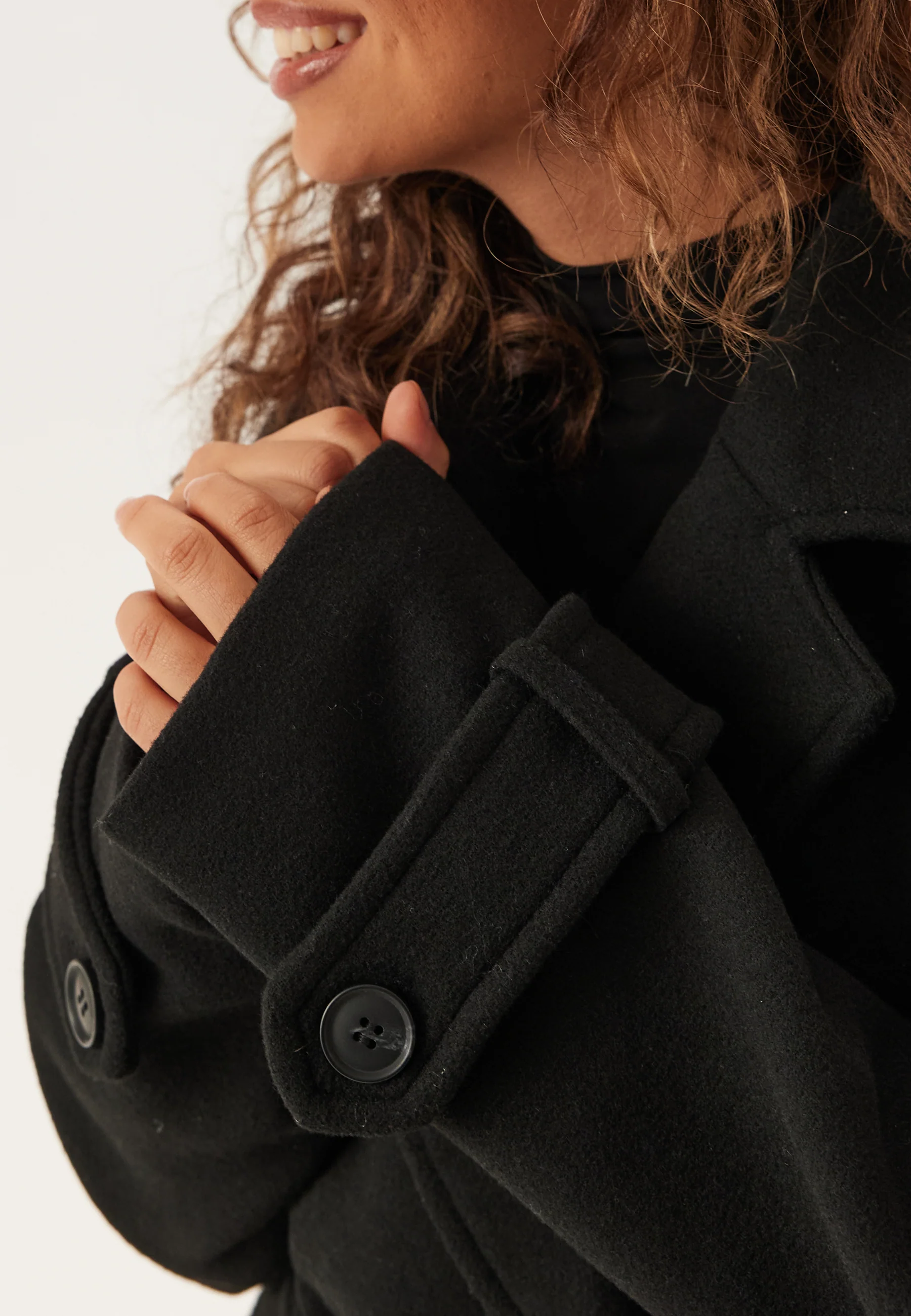Belted Wool Blend Coat - Image 6