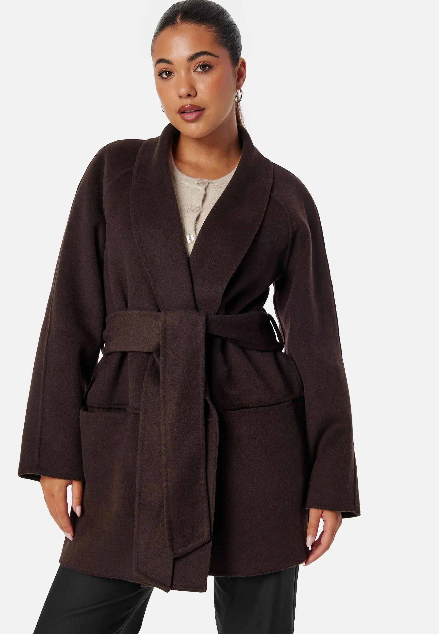 Belted Wool Coat - Image 2