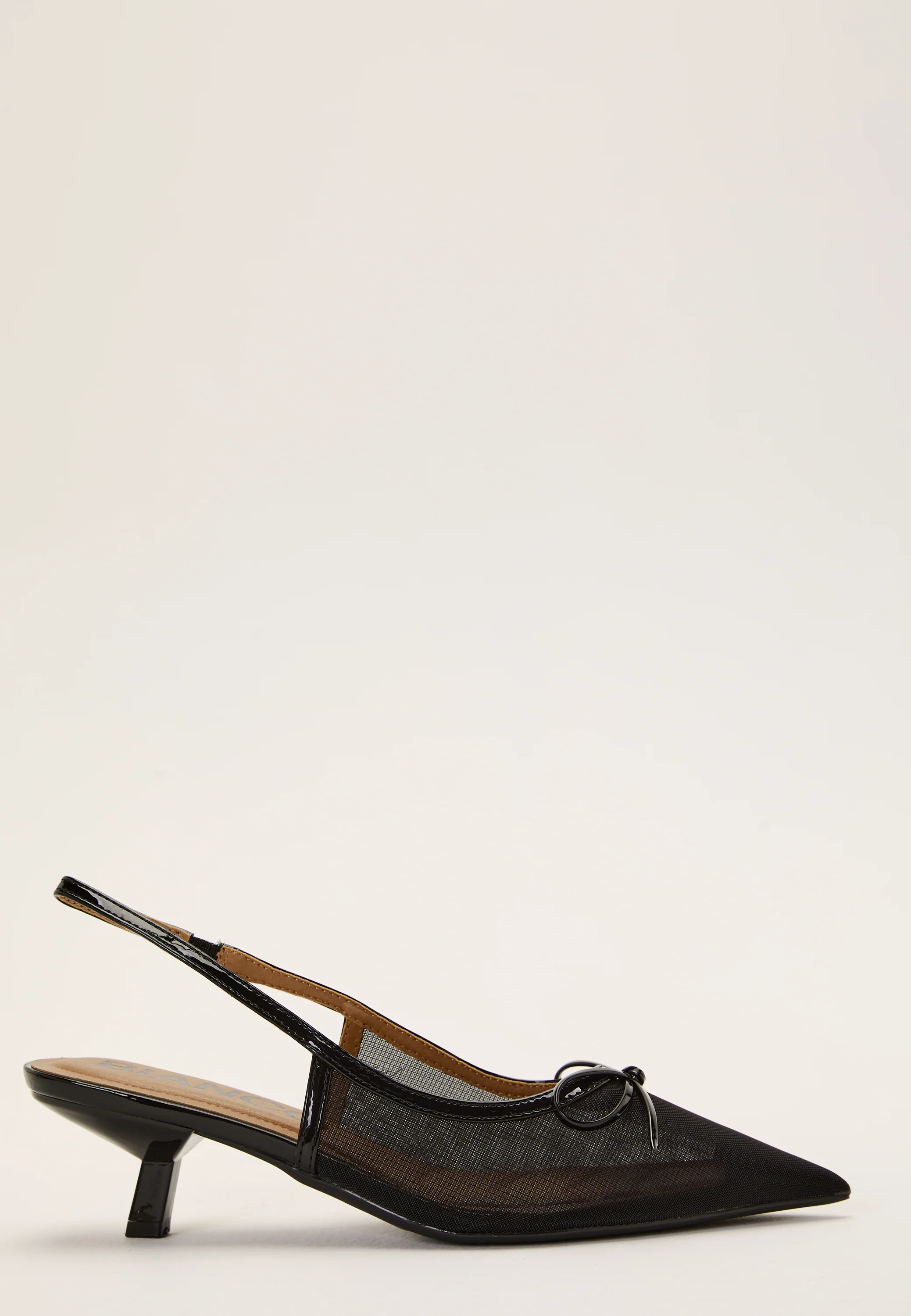 Biakristin Kitten Heel Bow Slingback - Image 4