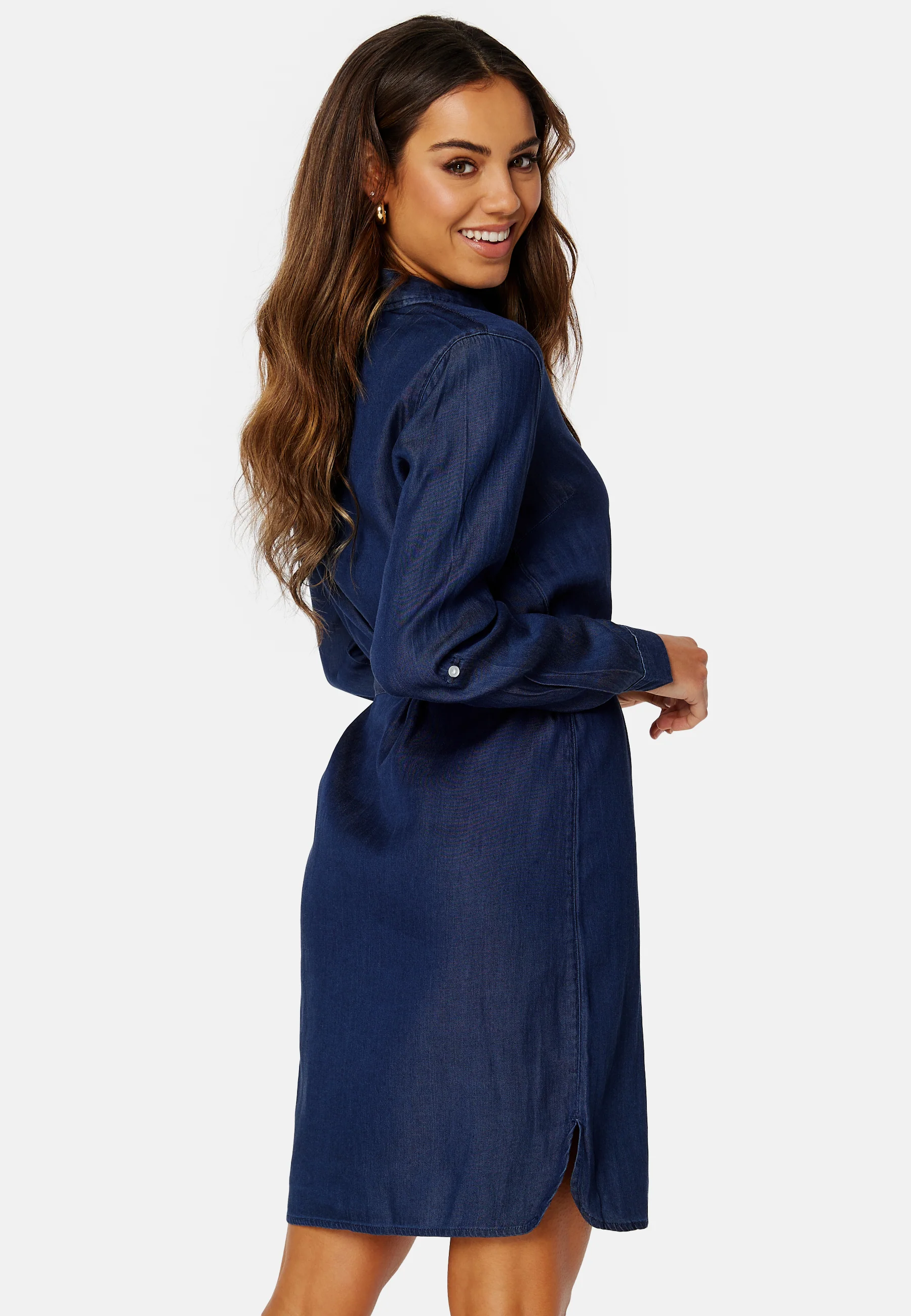 Bista Denim Belt Dress - Image 3