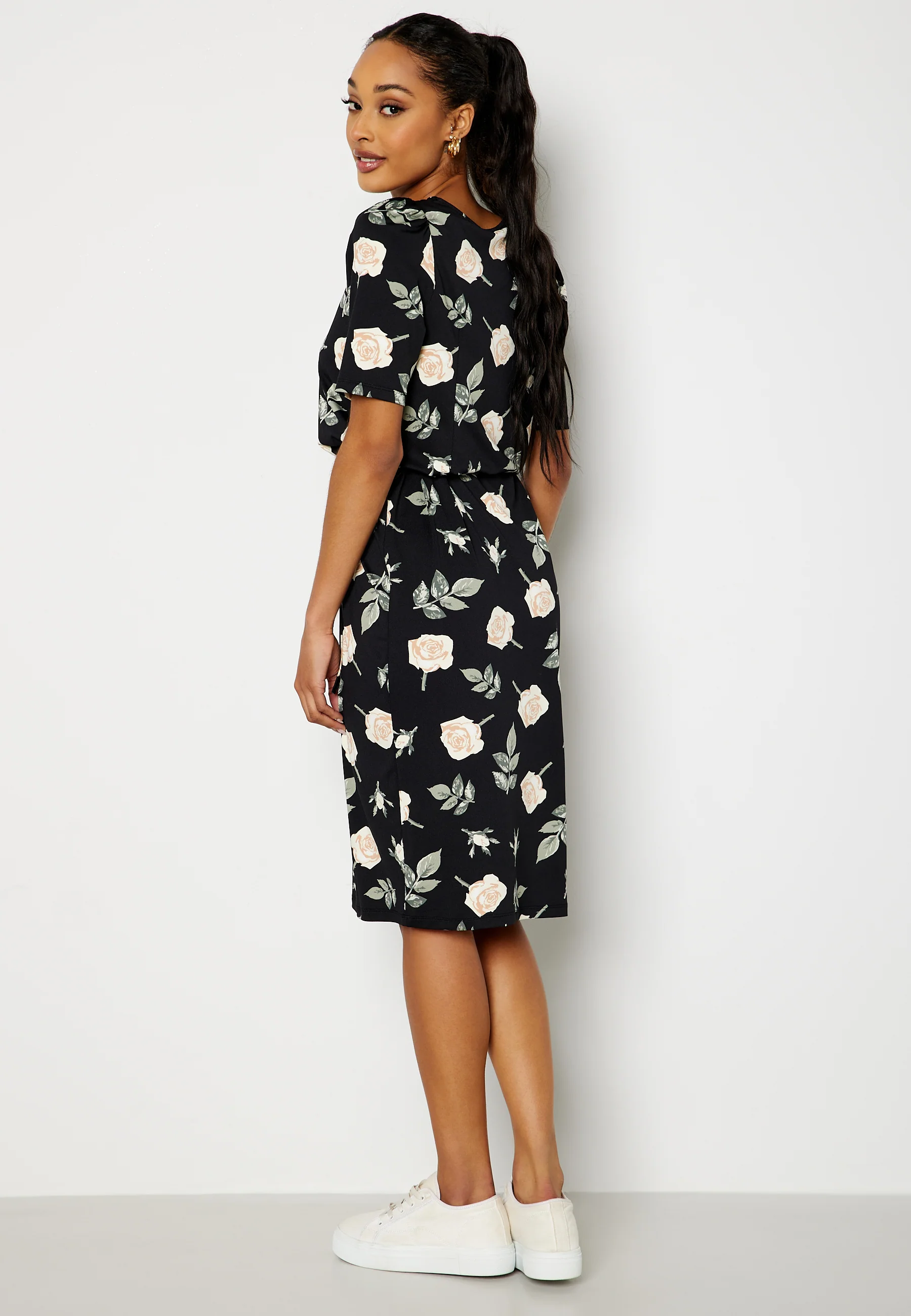 Blenda puff sleeve midi dress - Image 2
