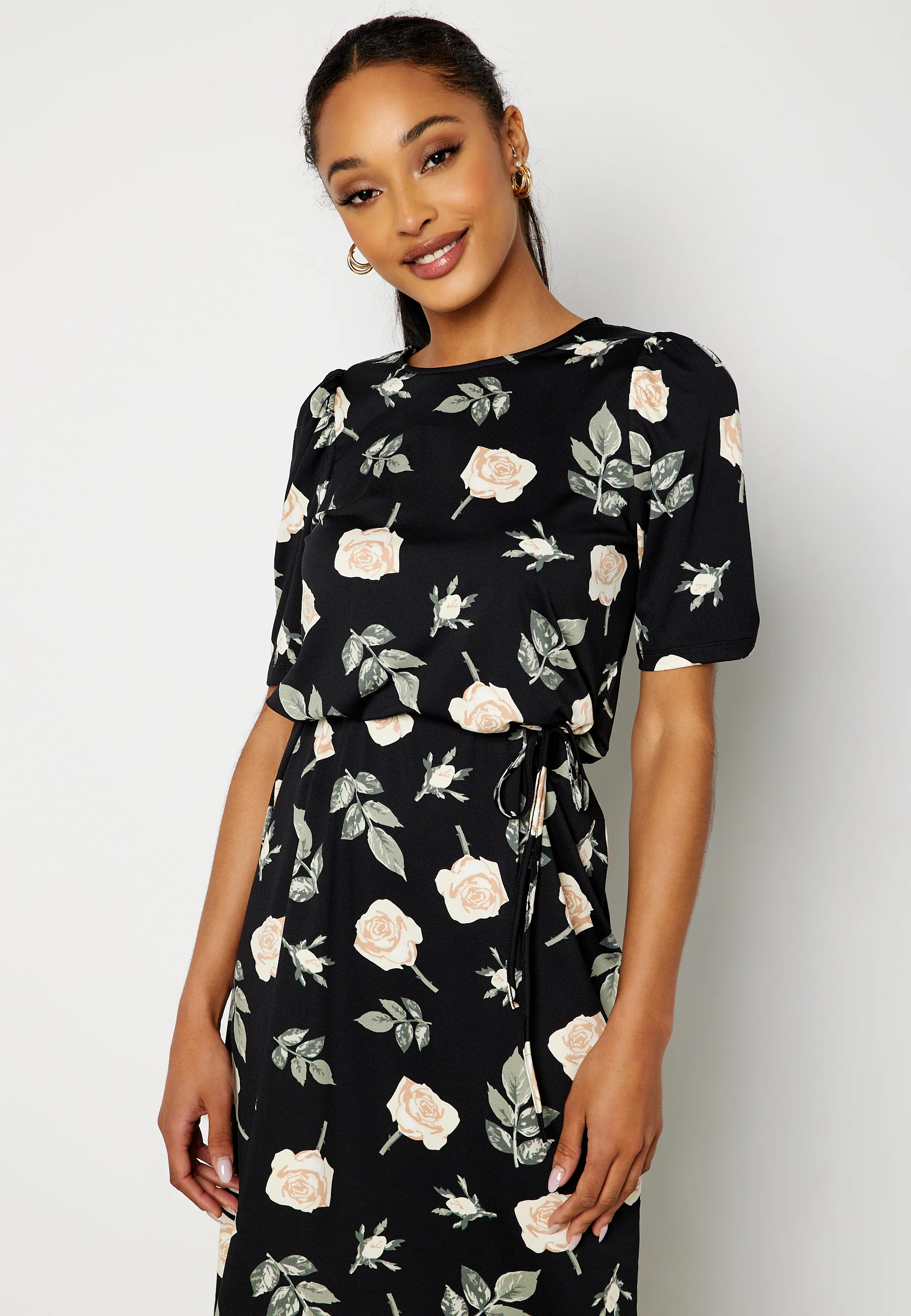 Blenda puff sleeve midi dress - Image 3