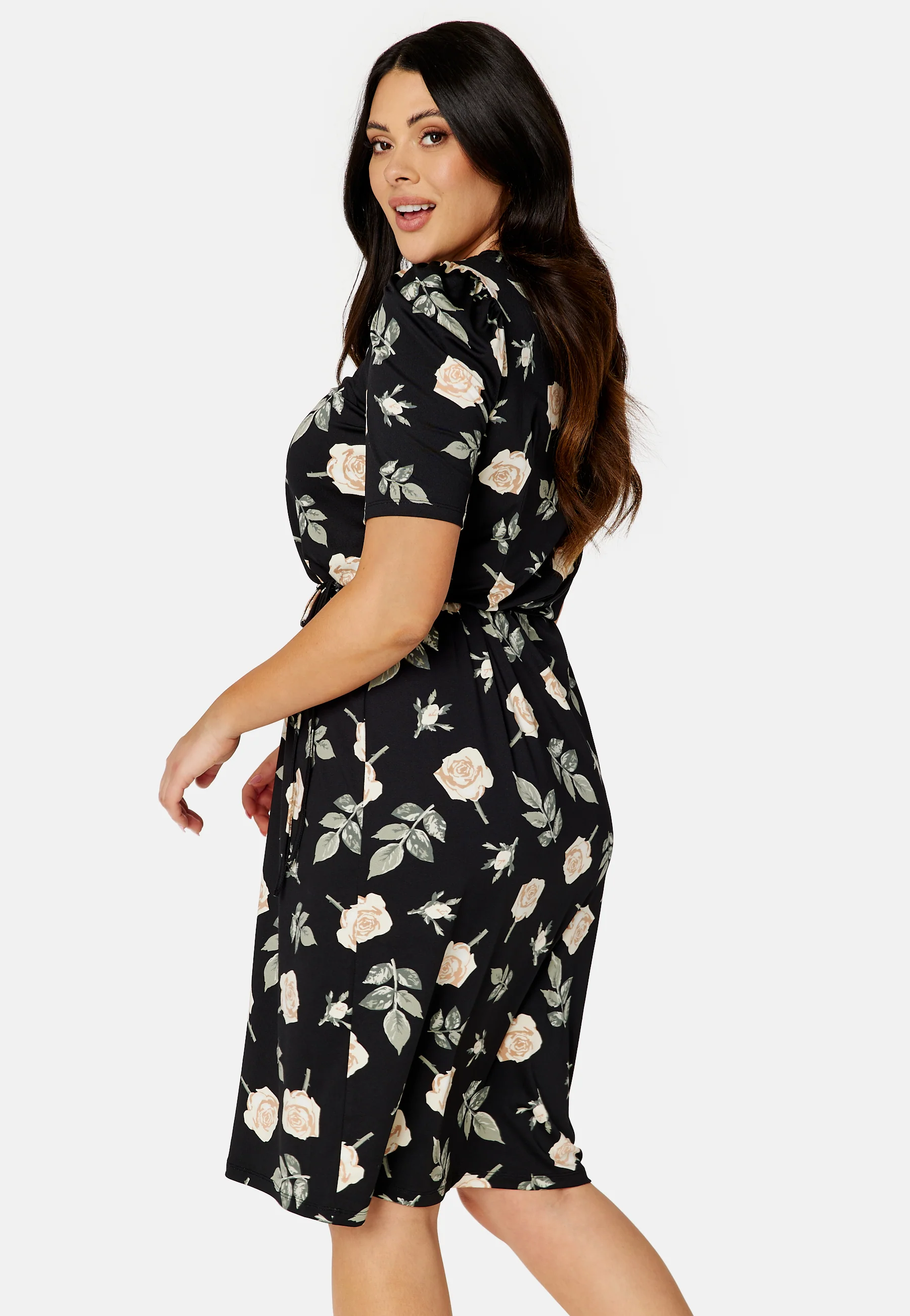 Blenda puff sleeve midi dress - Image 7