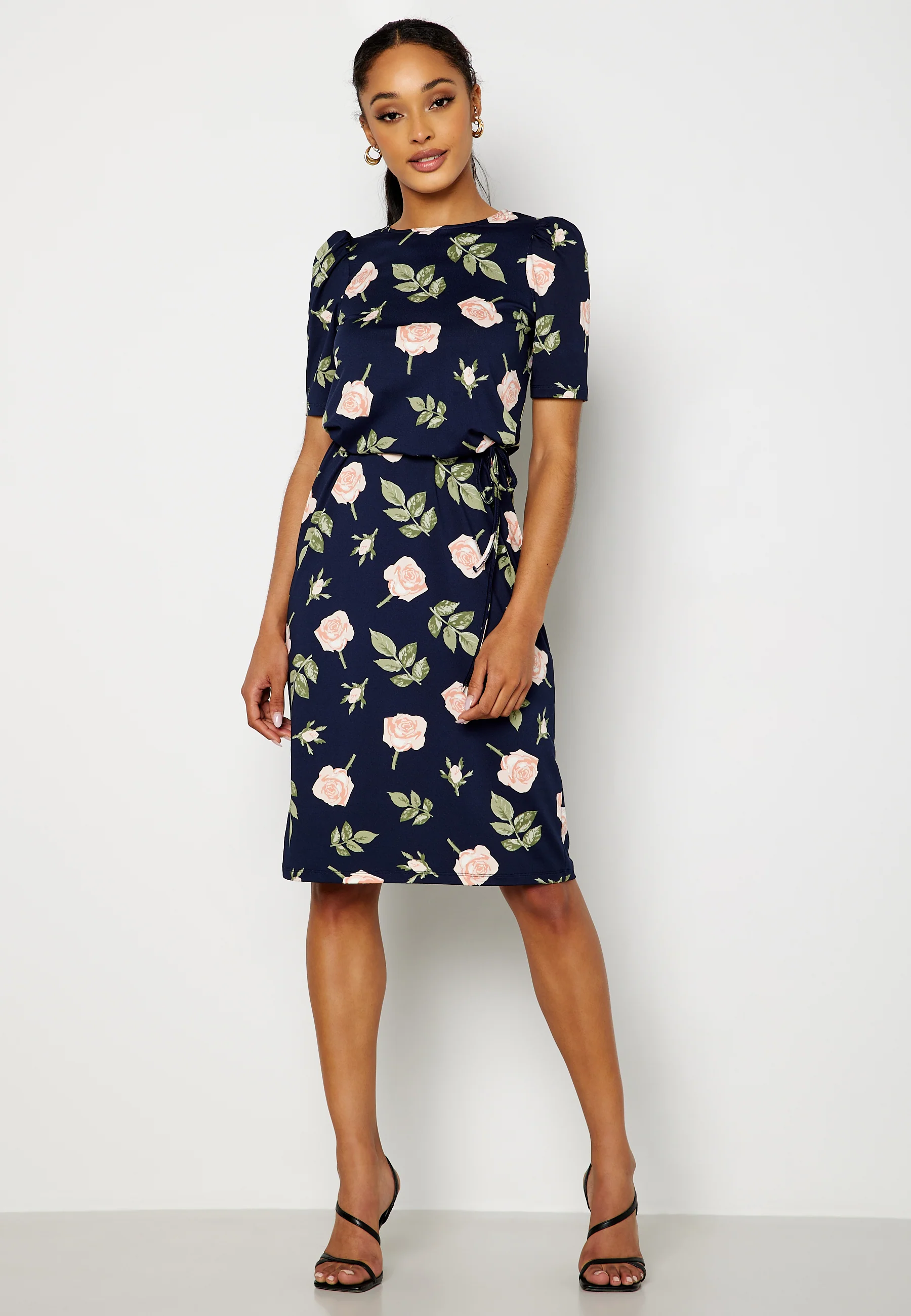 Blenda puff sleeve midi dress - Image 2