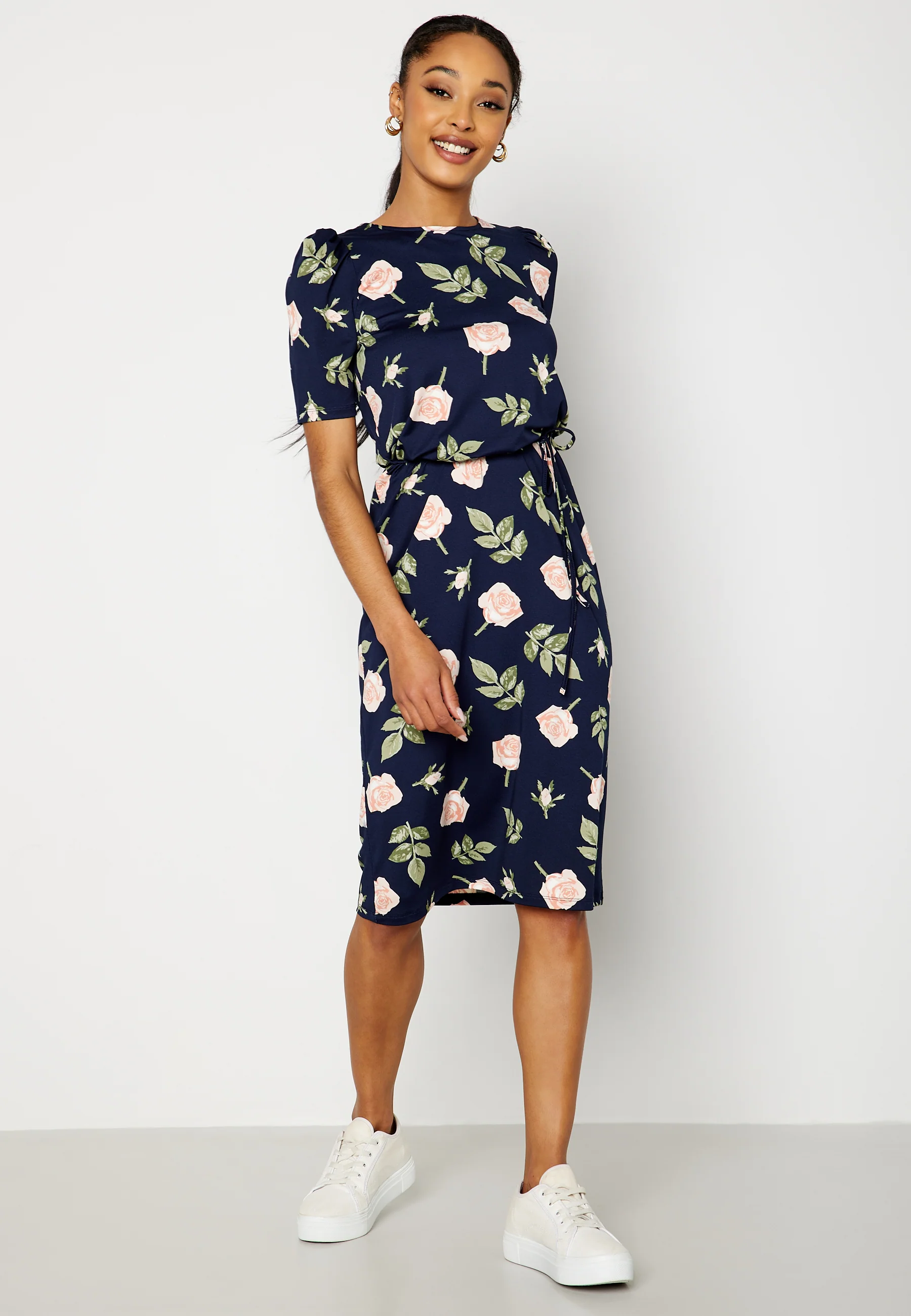 Blenda puff sleeve midi dress - Image 5