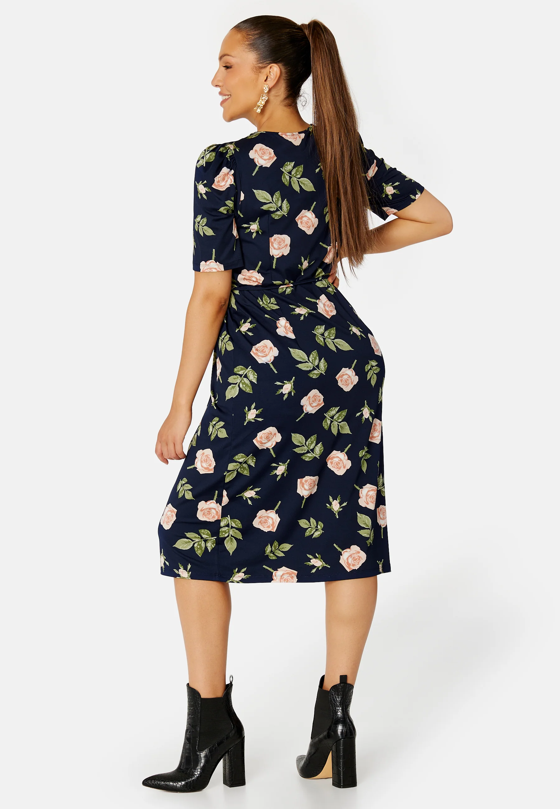 Blenda puff sleeve midi dress - Image 8