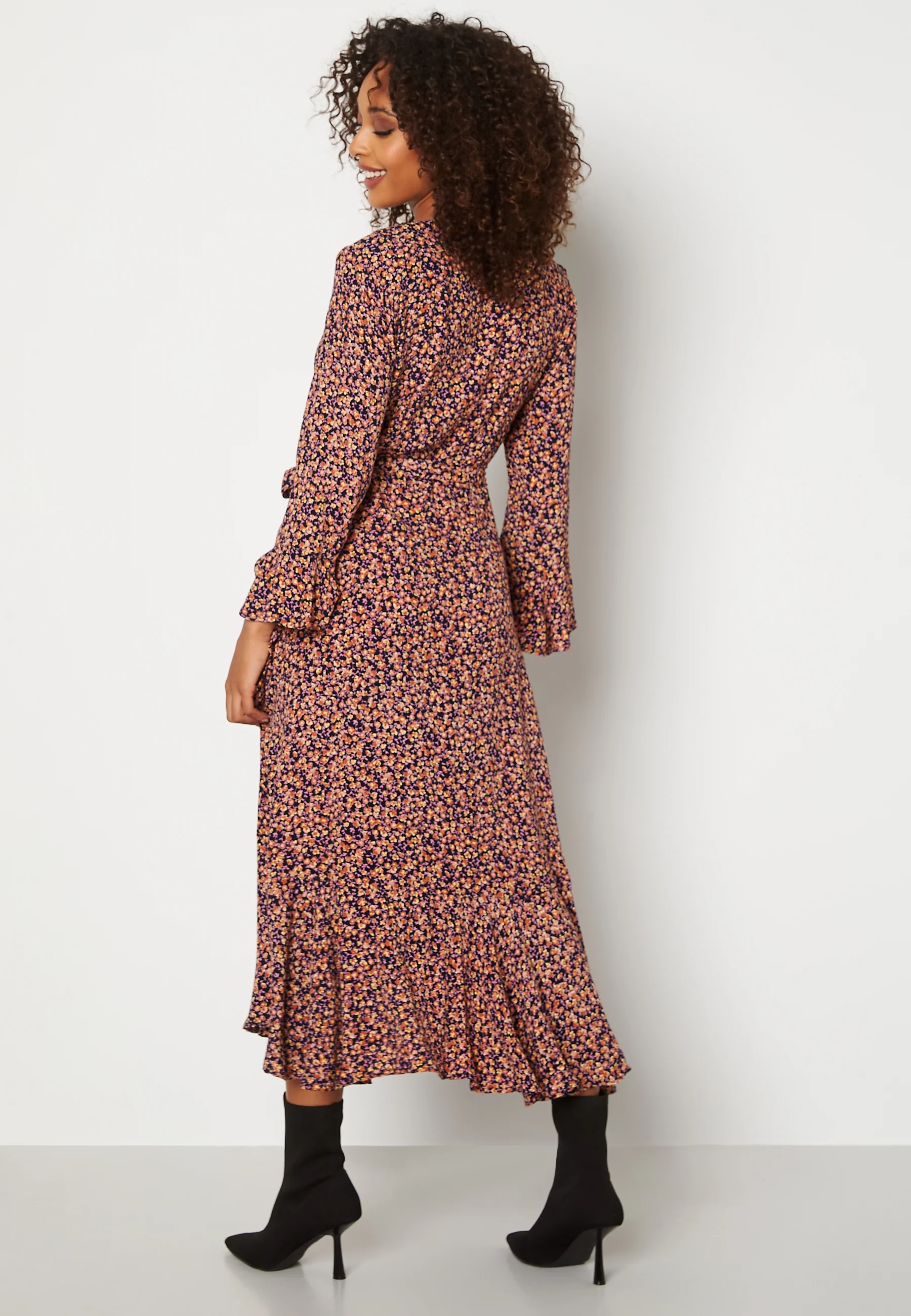 Blima 3/4 Midi Wrap Dress - Image 4