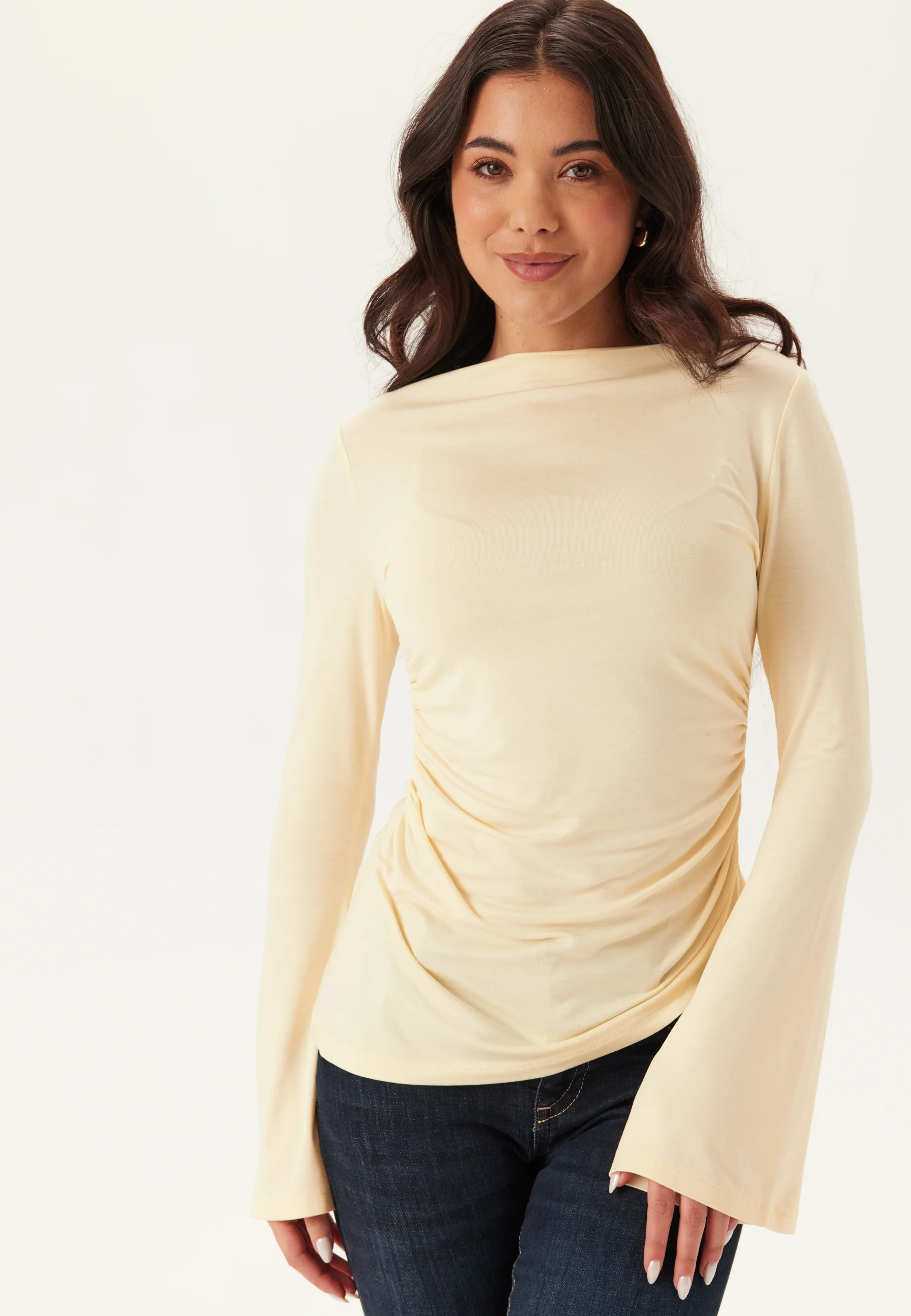 Boat Neck Asymmetric Top - Image 3