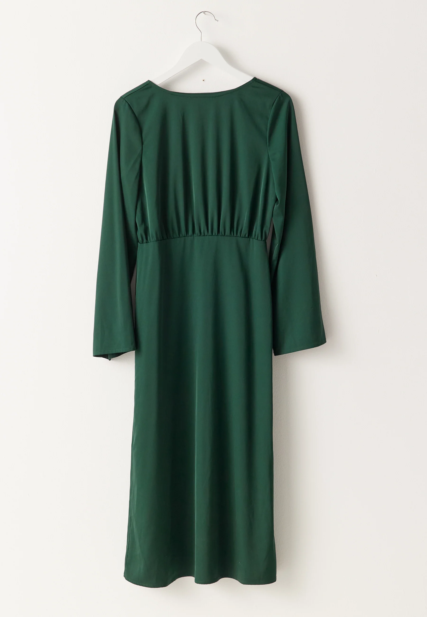 Boatneck Satin Midi Dress - Image 5