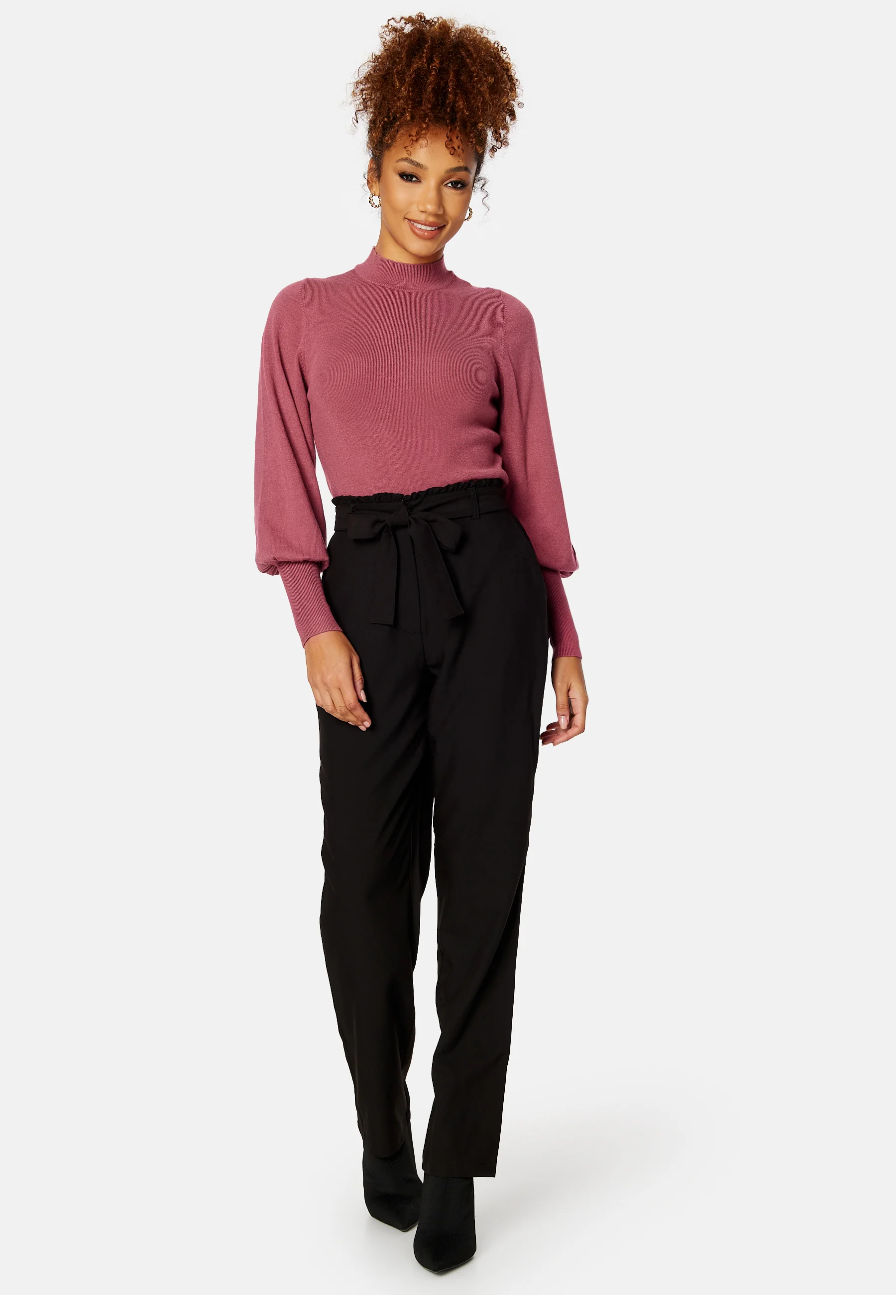 Bosella HW Paperbag Straight Pant - Image 2