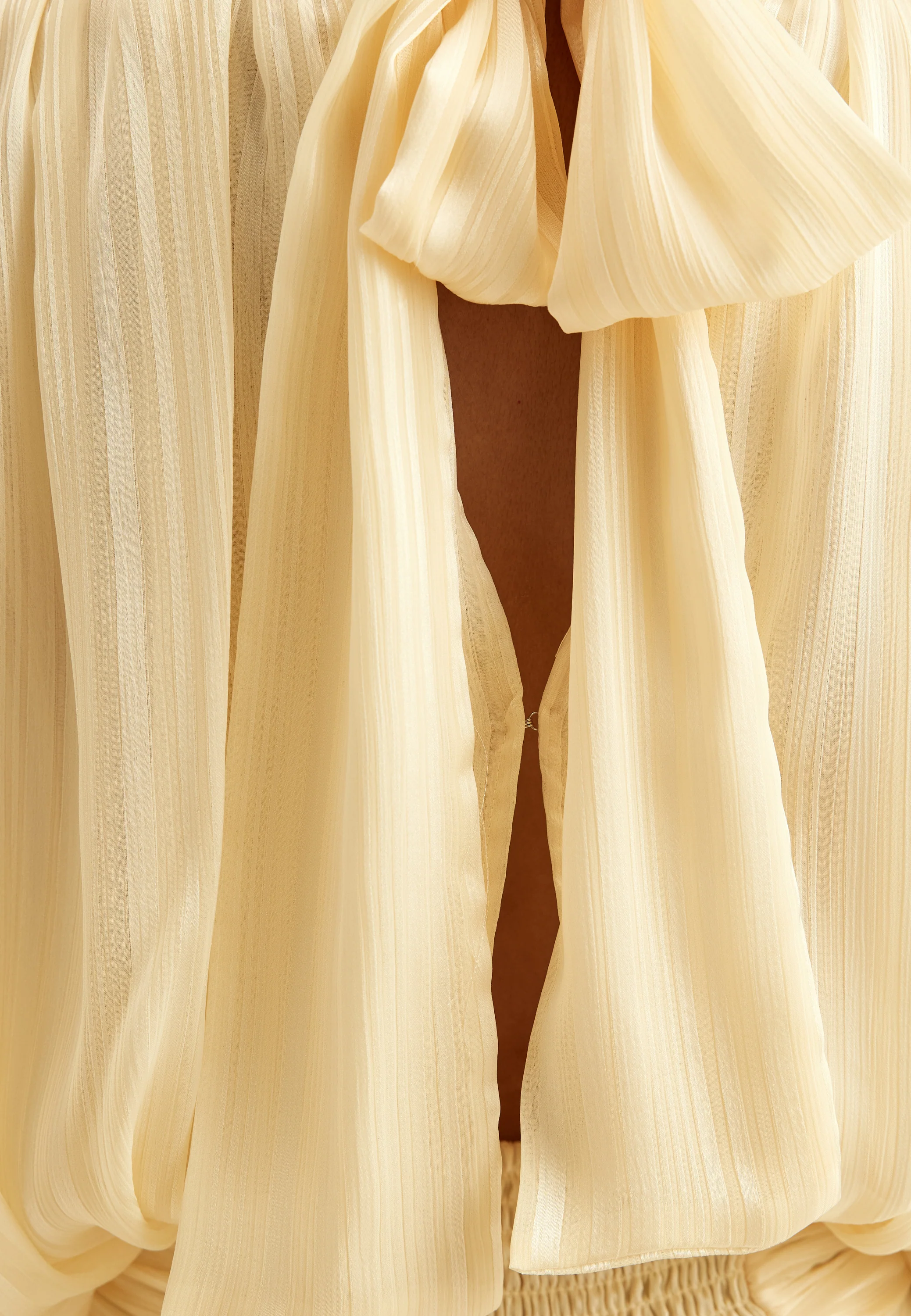 Bow Jacquard Short Dress - Image 9