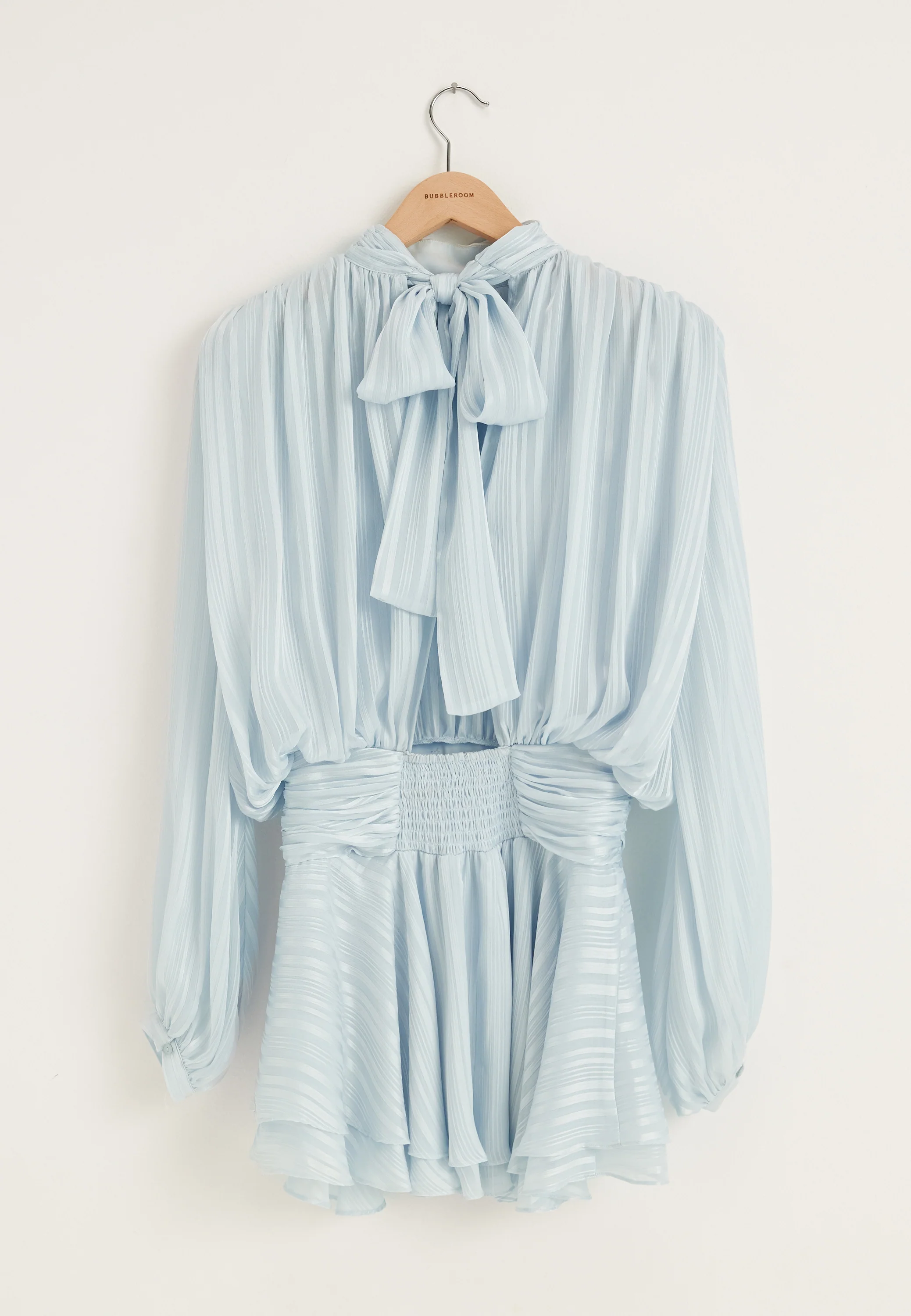 Bow Jacquard Short Dress - Image 11