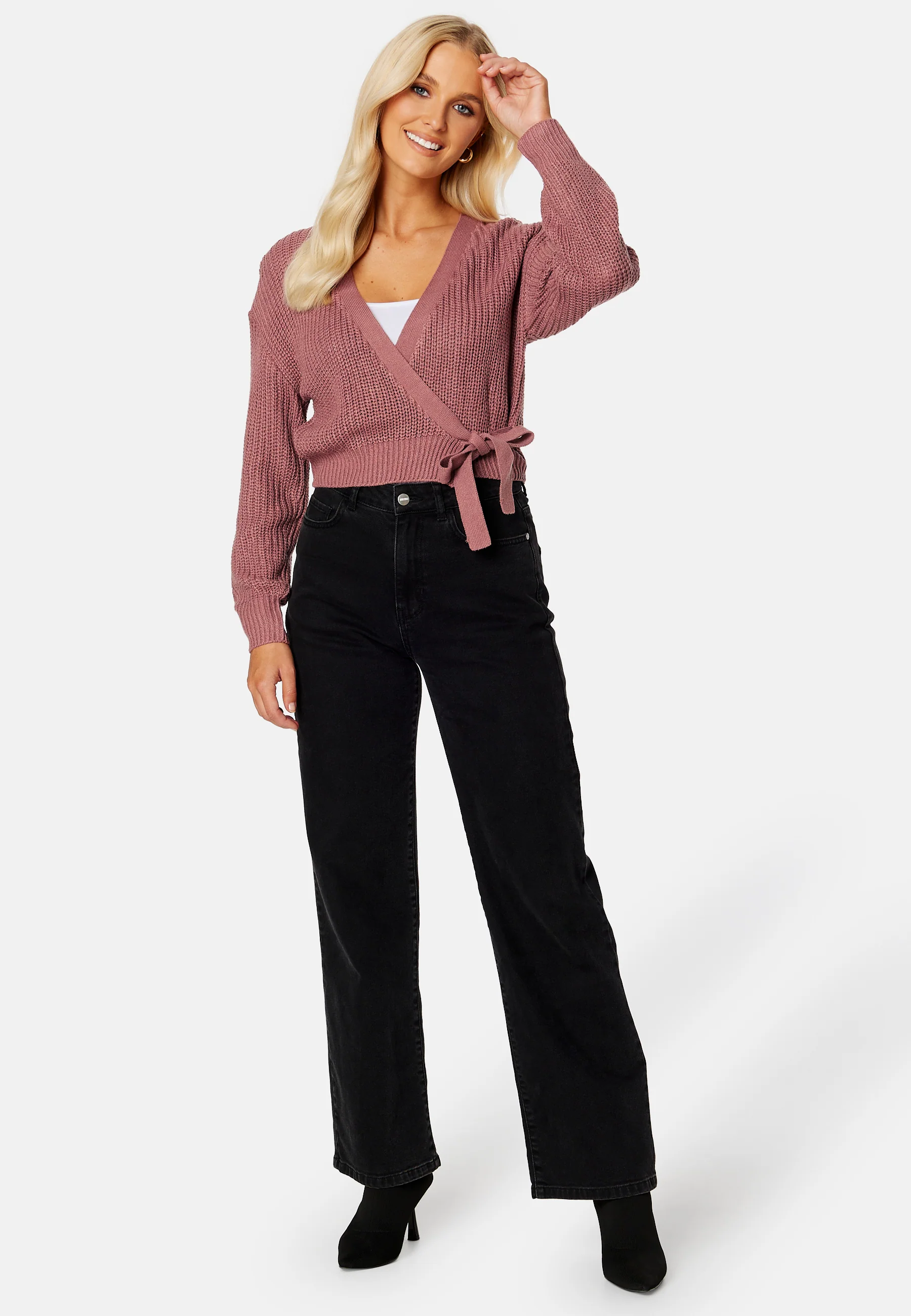 Breda Wrap L/S Cardigan - Image 2