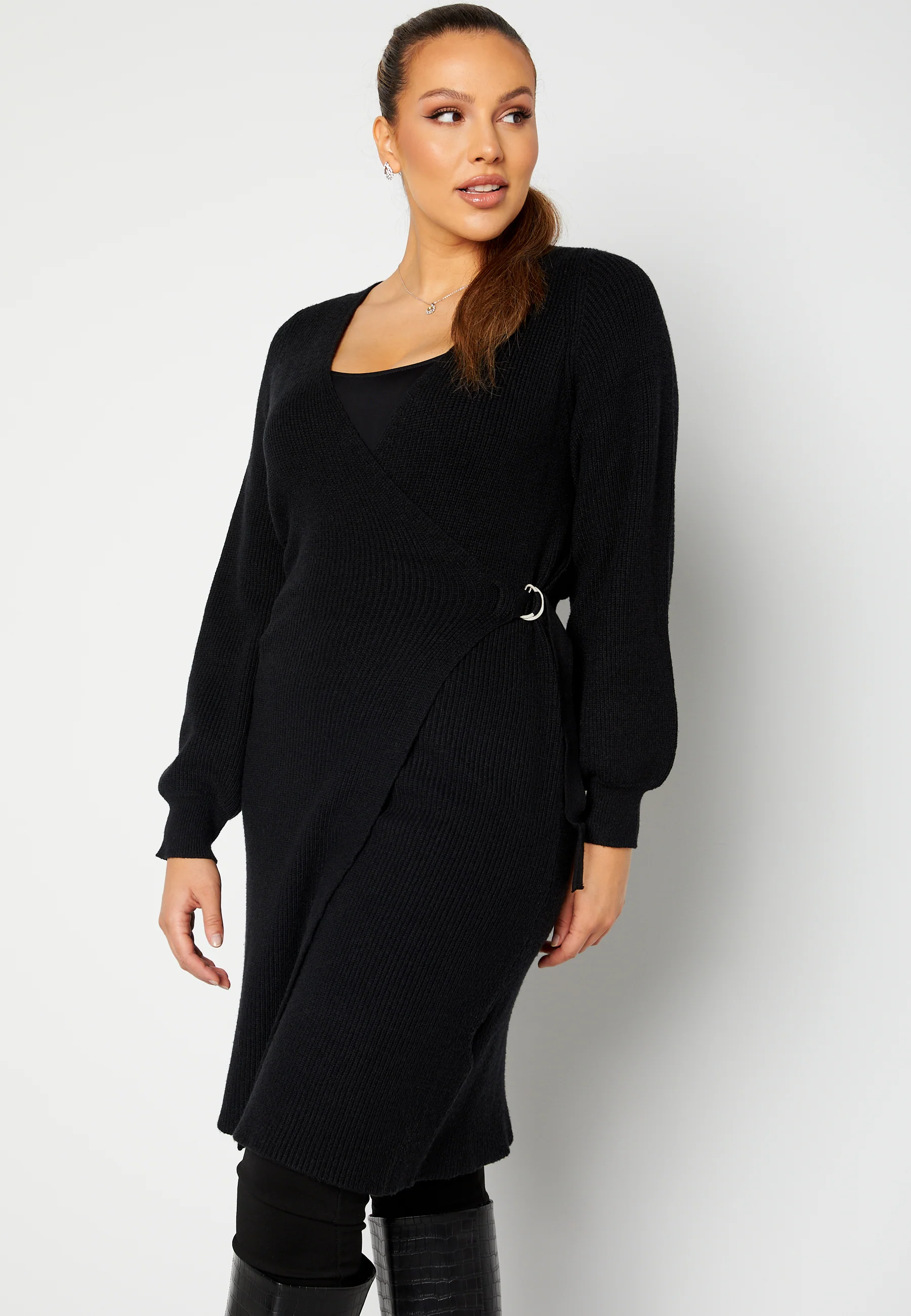 Briahermosa LS Wrap Dress