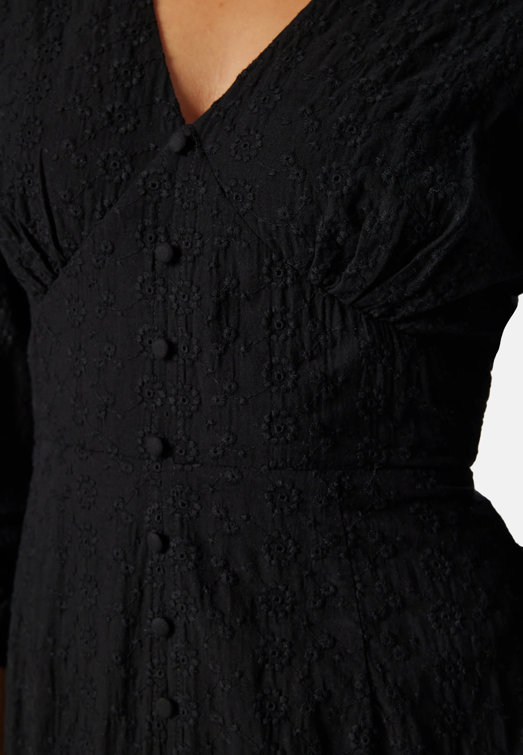 Broderi Anglaise Midi Dress - Image 4