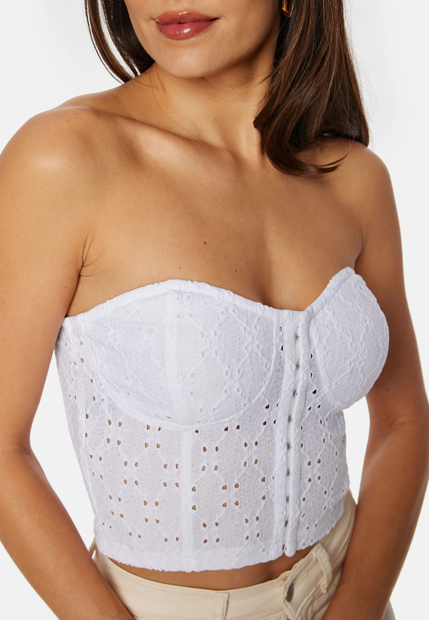 Broderie Anglaise Bustier Top - Image 4