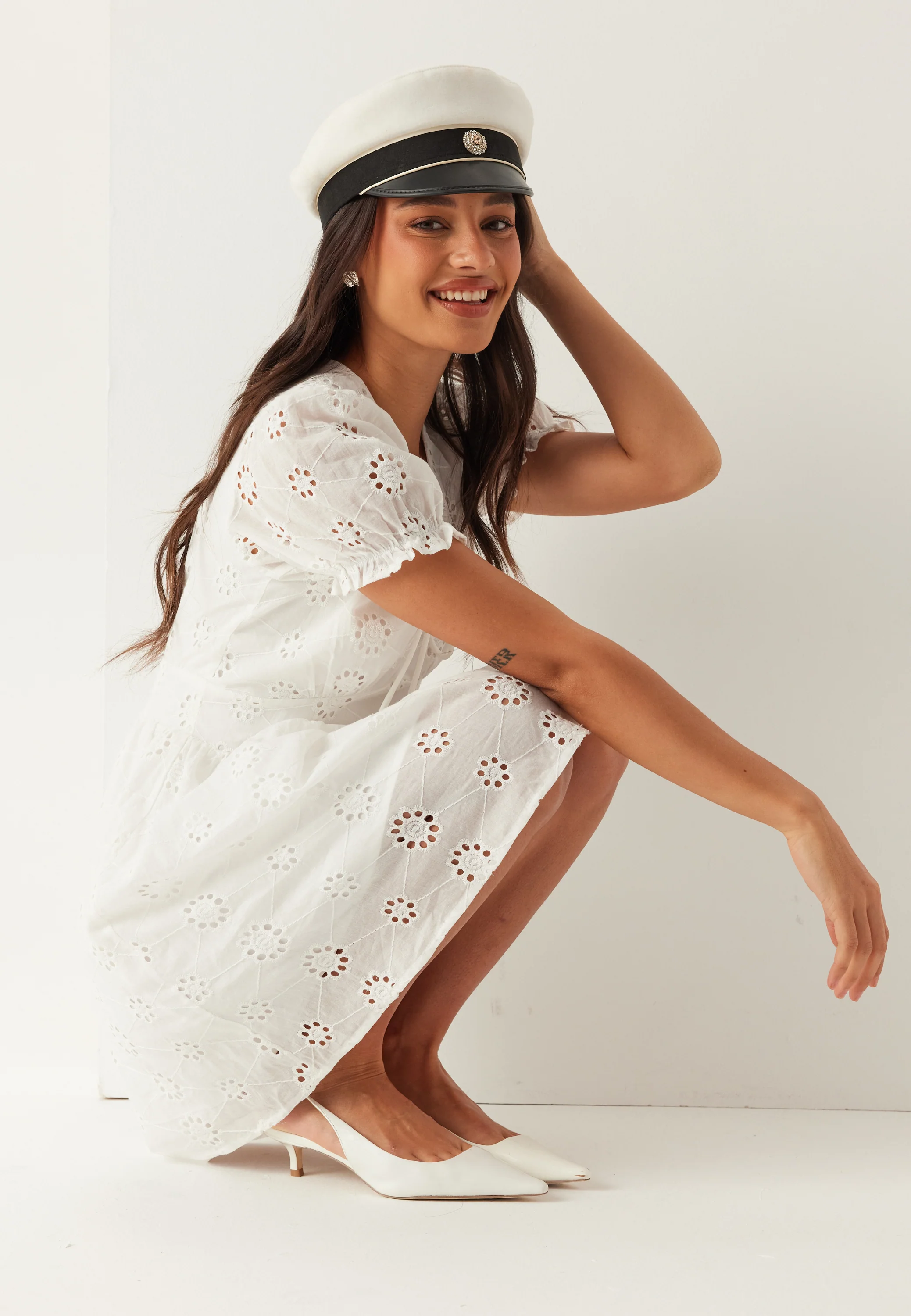 Broderie Anglaise Dress - Image 6