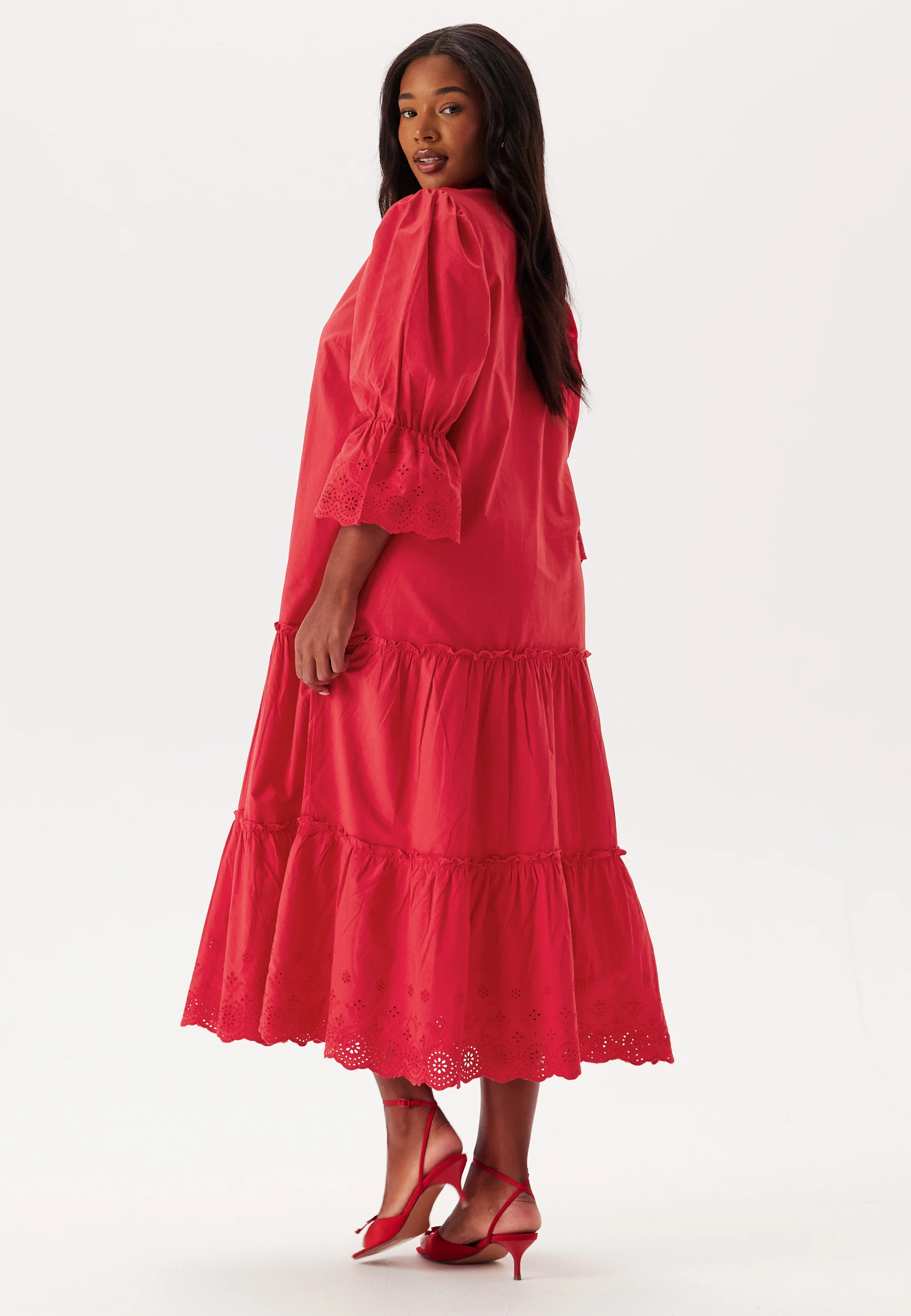 Broderie Anglaise Long Dress - Image 5