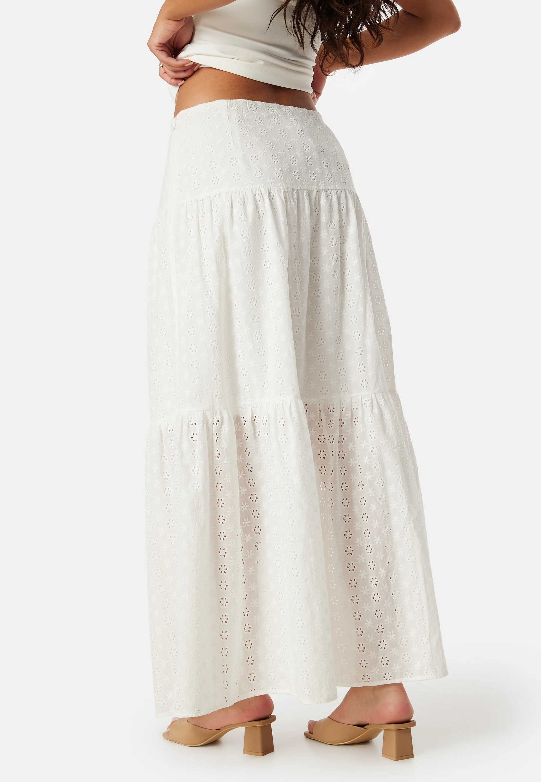 Broderie Anglaise Maxi Skirt - Image 2