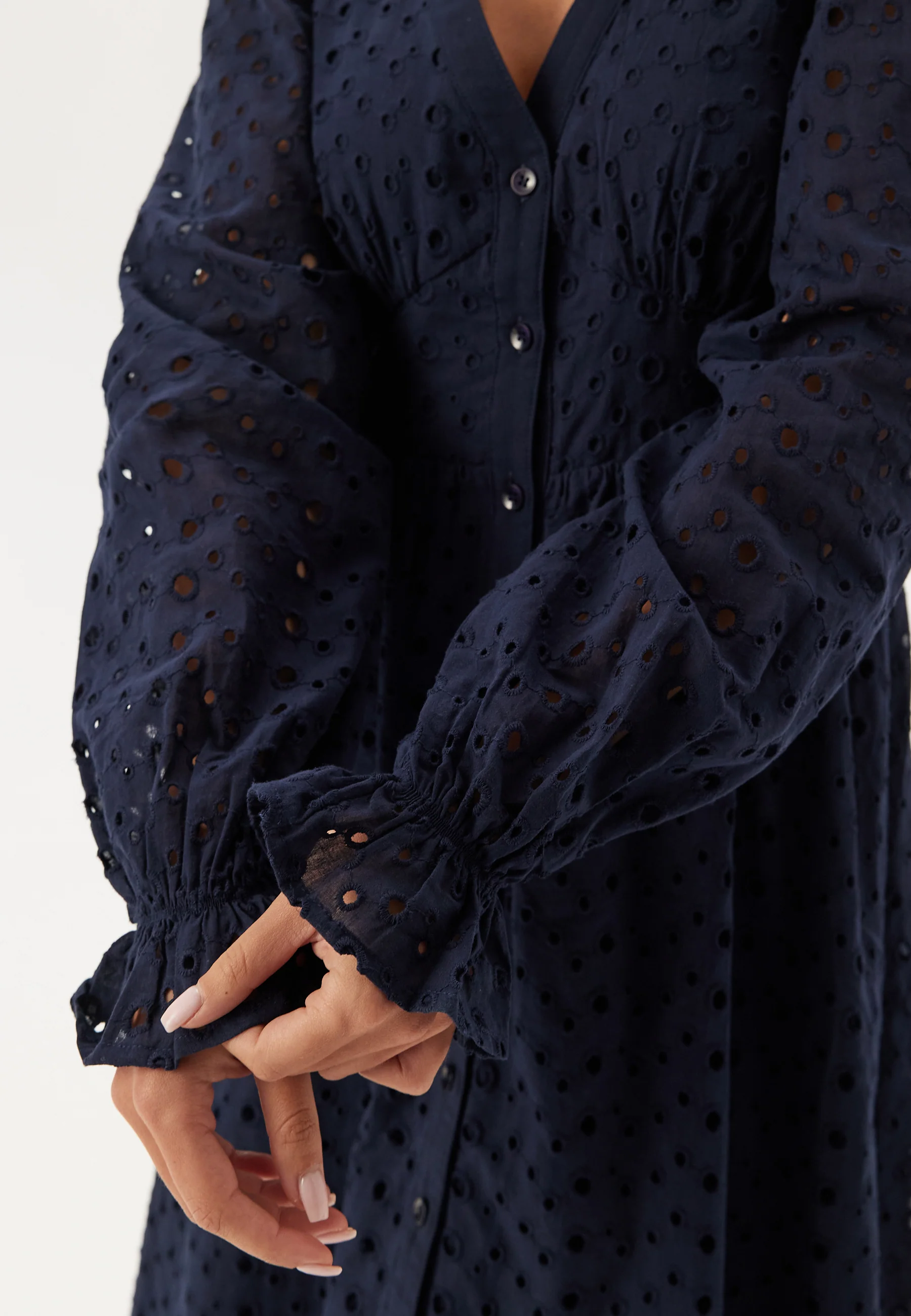 Broderie Anglaise Midi Dress - Image 5