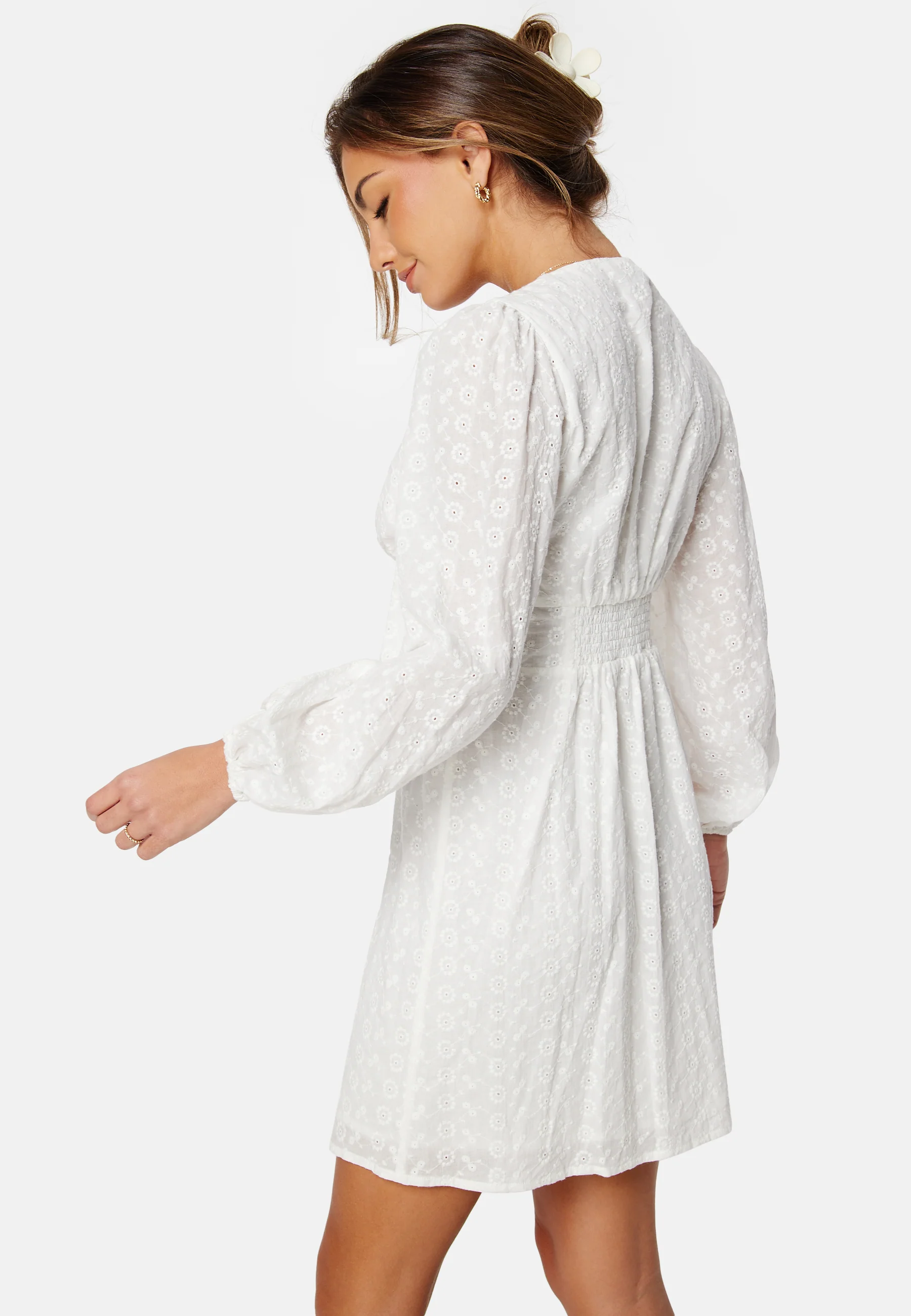 Broderie Anglaise Short Dress - Image 3