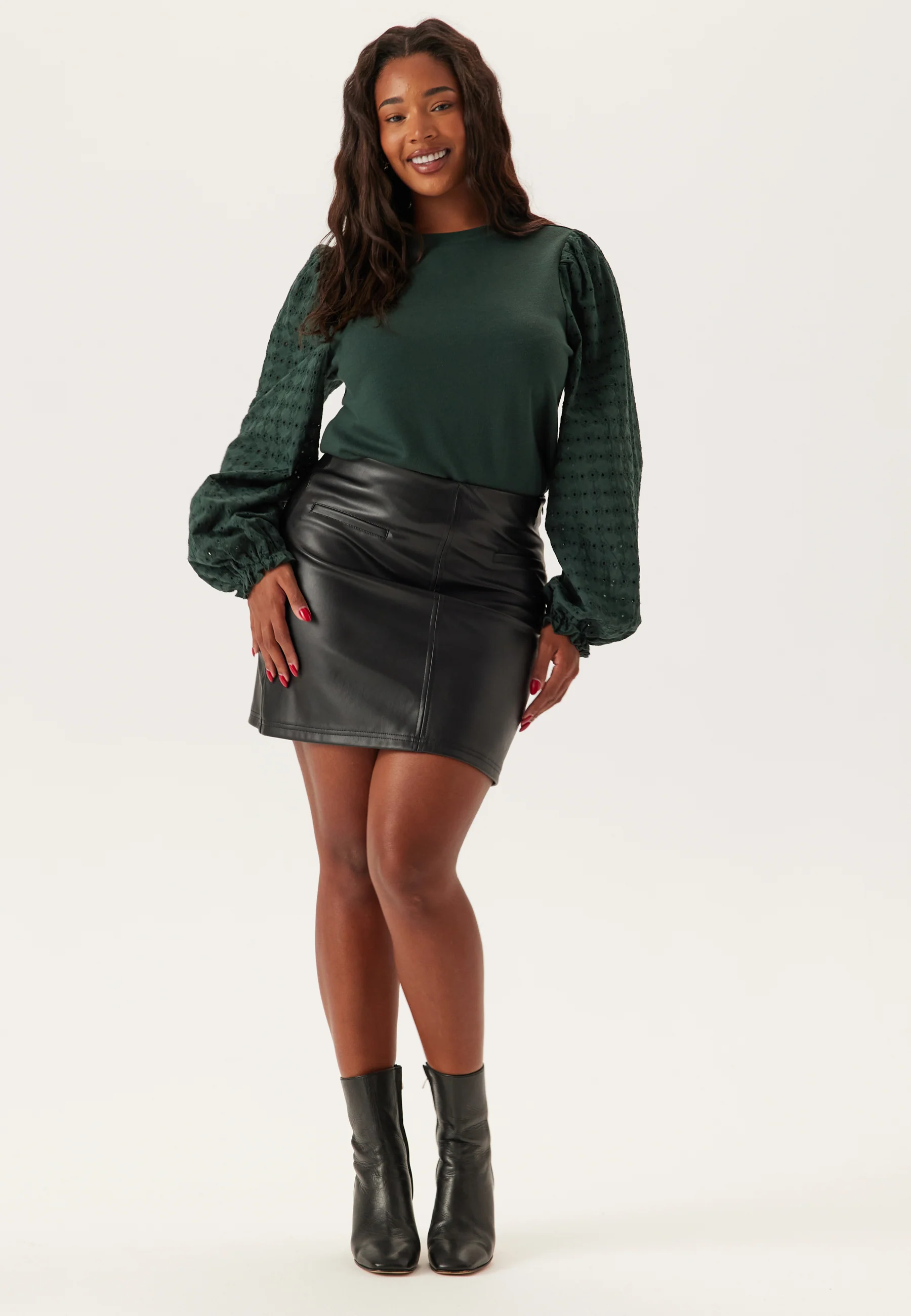 Broderie Anglaise Sleeve Top - Image 8