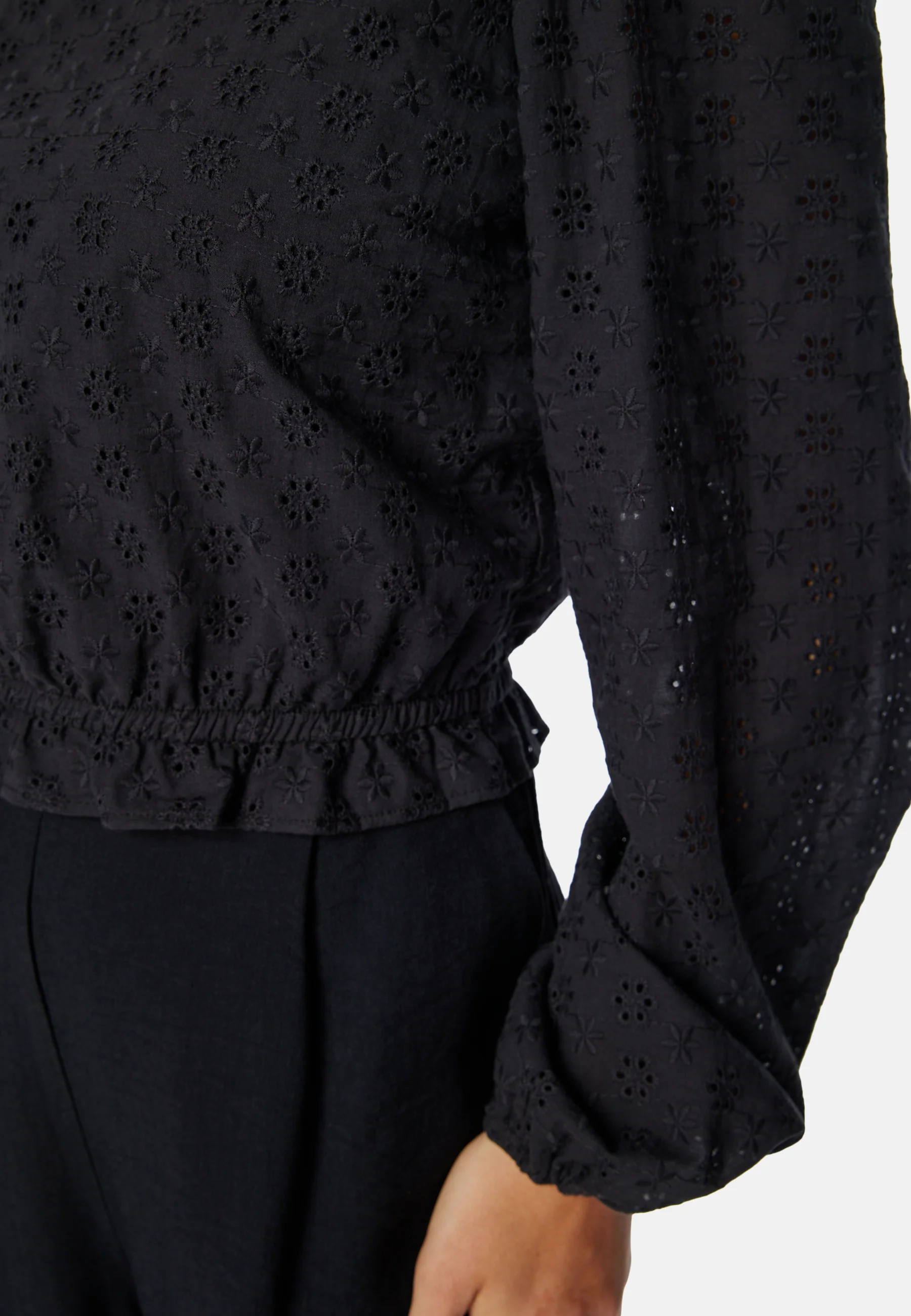 Broderie Anglaise Square Neck Blouse - Image 5