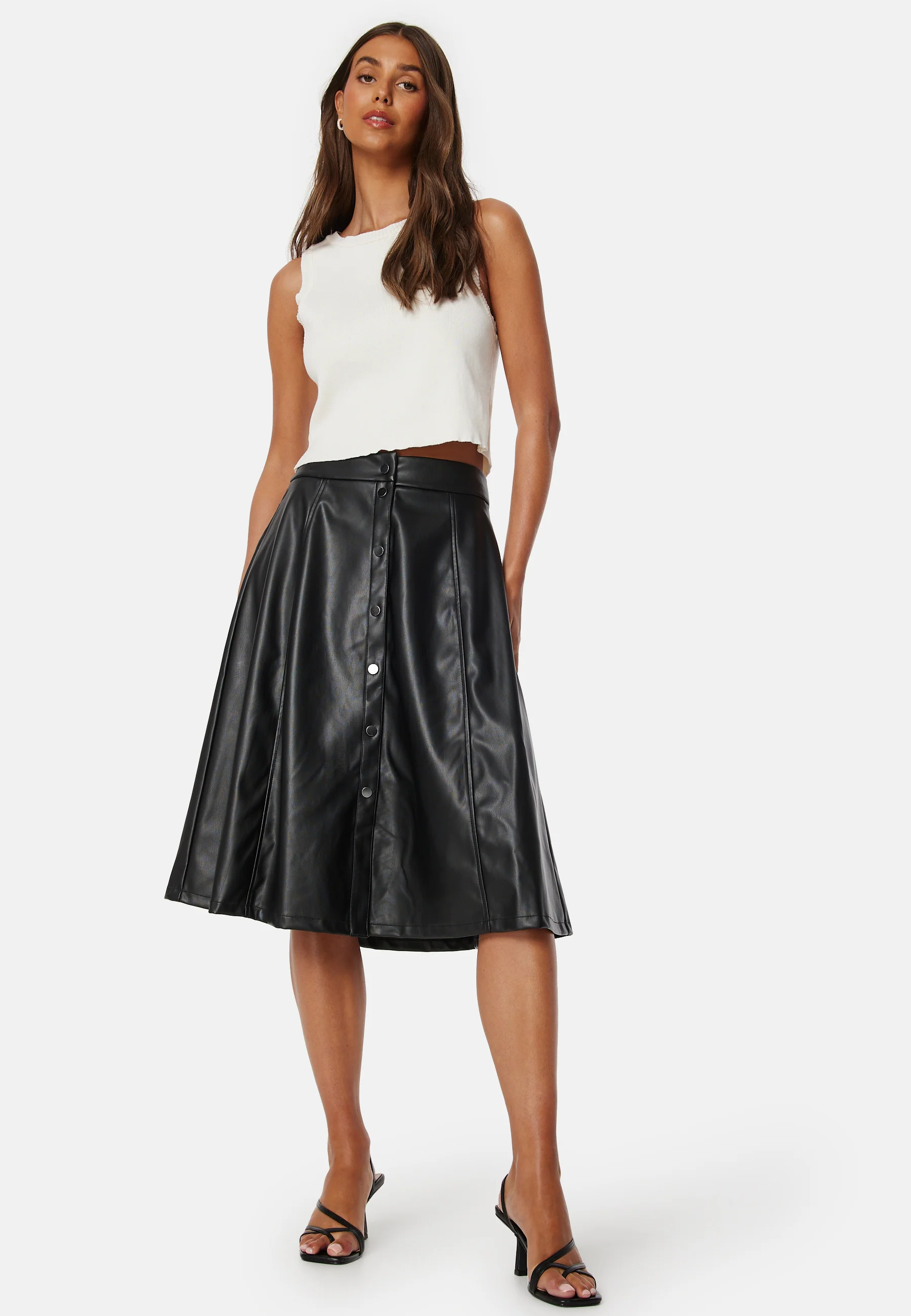 Brown HW Coated Skirt - Image 3