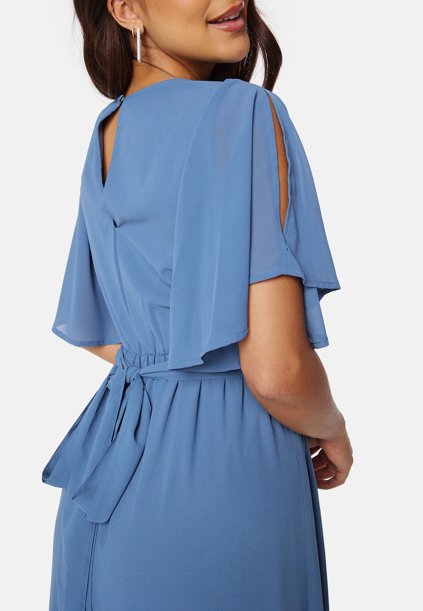 Butterfly Sleeve Chiffon Gown - Image 3