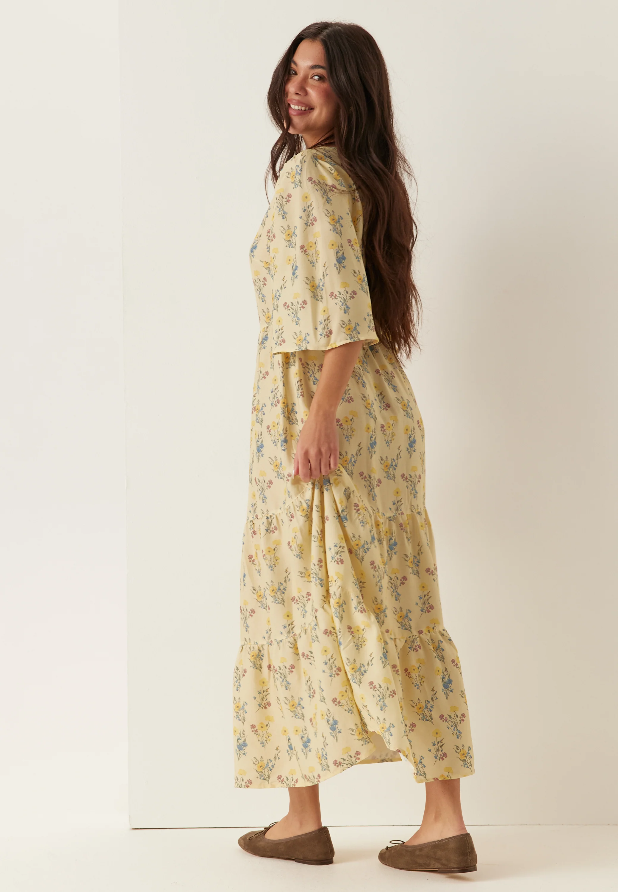 Butterfly Sleeve Maxi Dress - Image 2