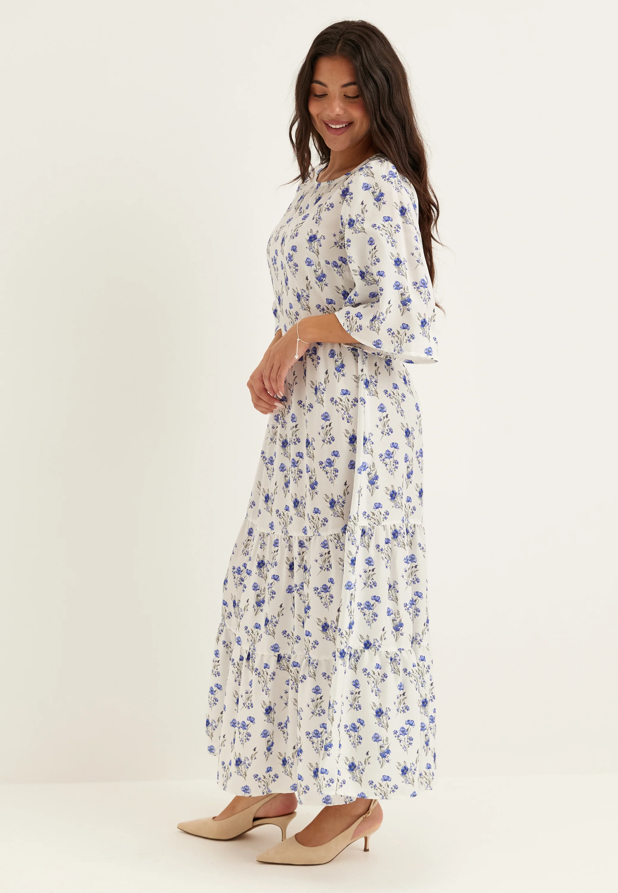 Butterfly Sleeve Maxi Dress - Image 3