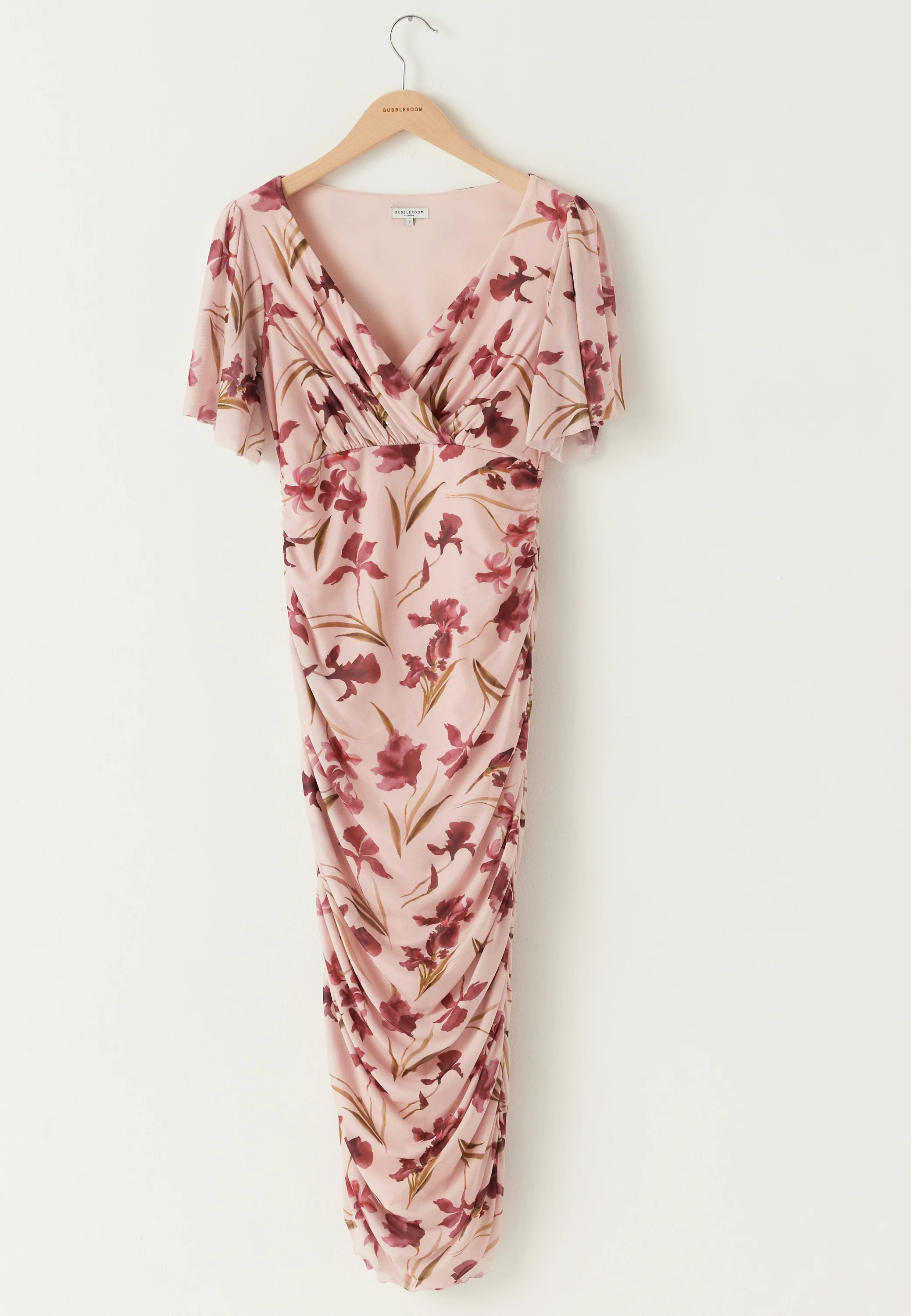 Butterfly Sleeve Mesh Ankle Dress - Image 7